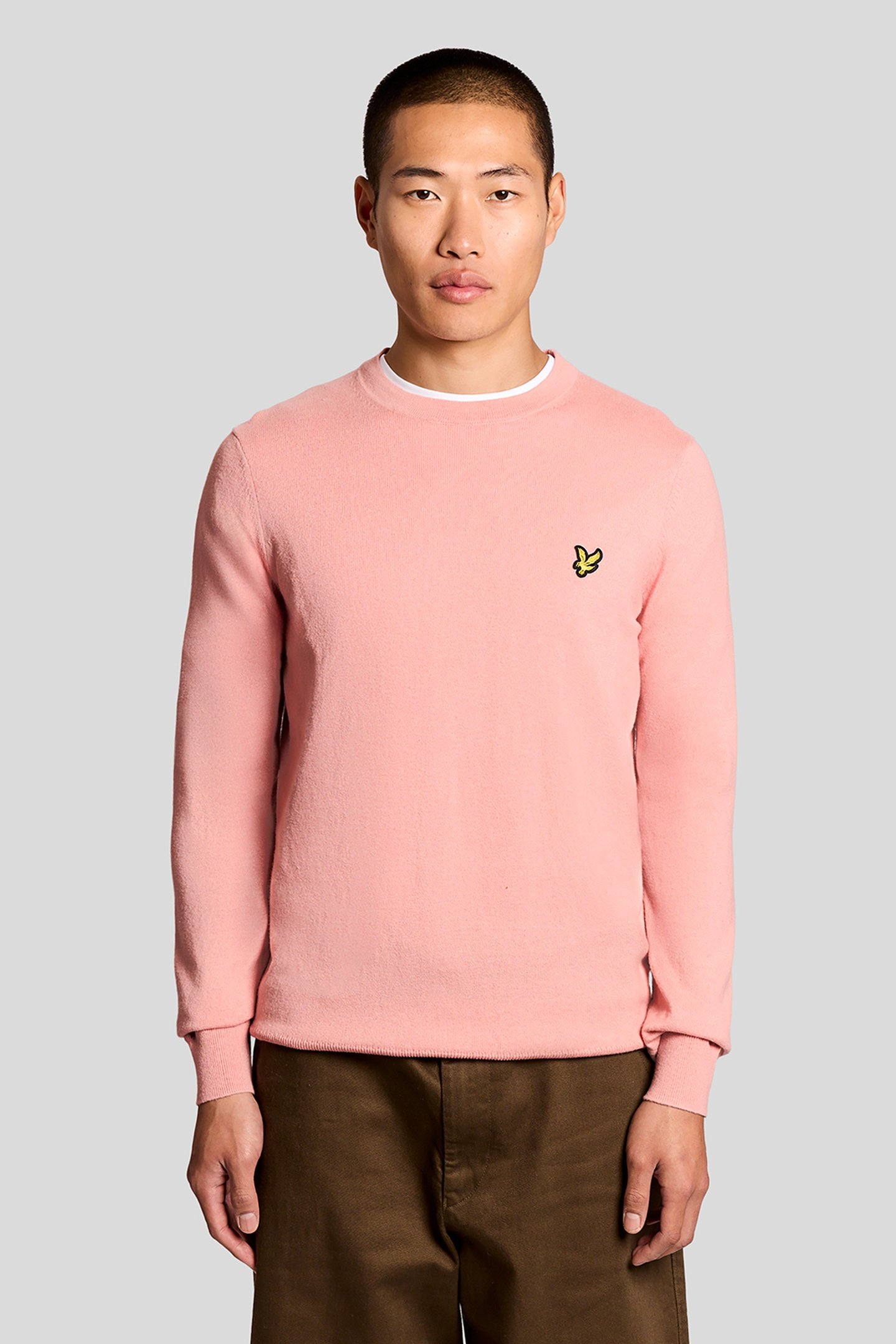 COTTON MERINO CREW NECK JUMPER BLOSSOM 1