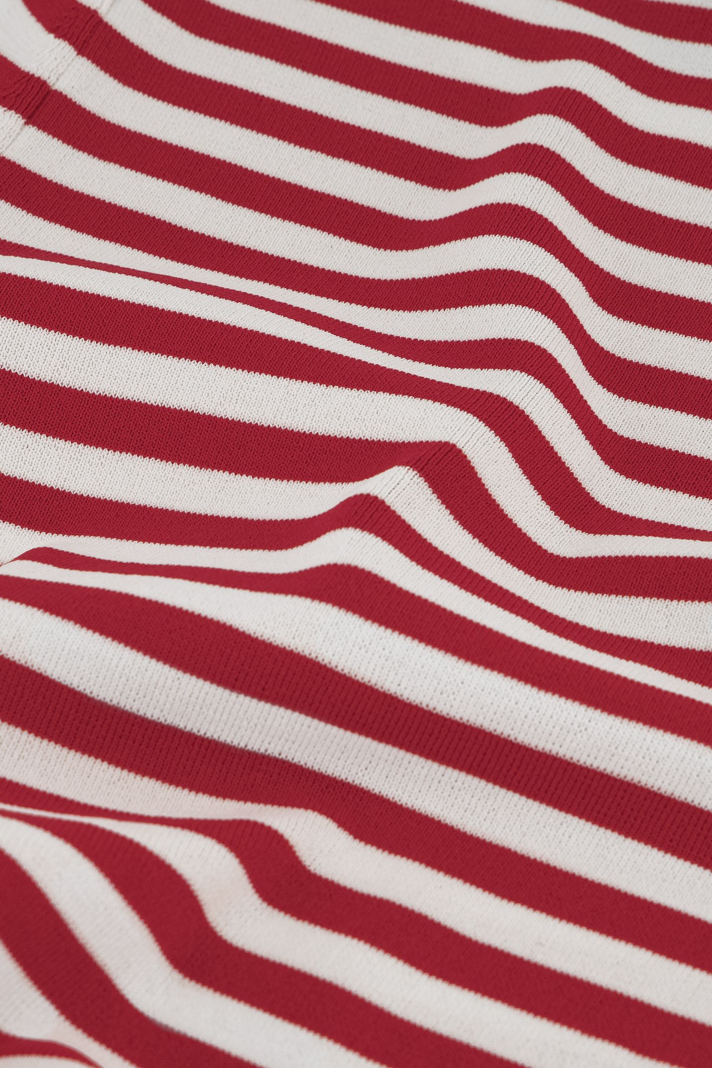 JOLIE SS STRIPE PULLOVER SCARLET/OFF WHITE 3