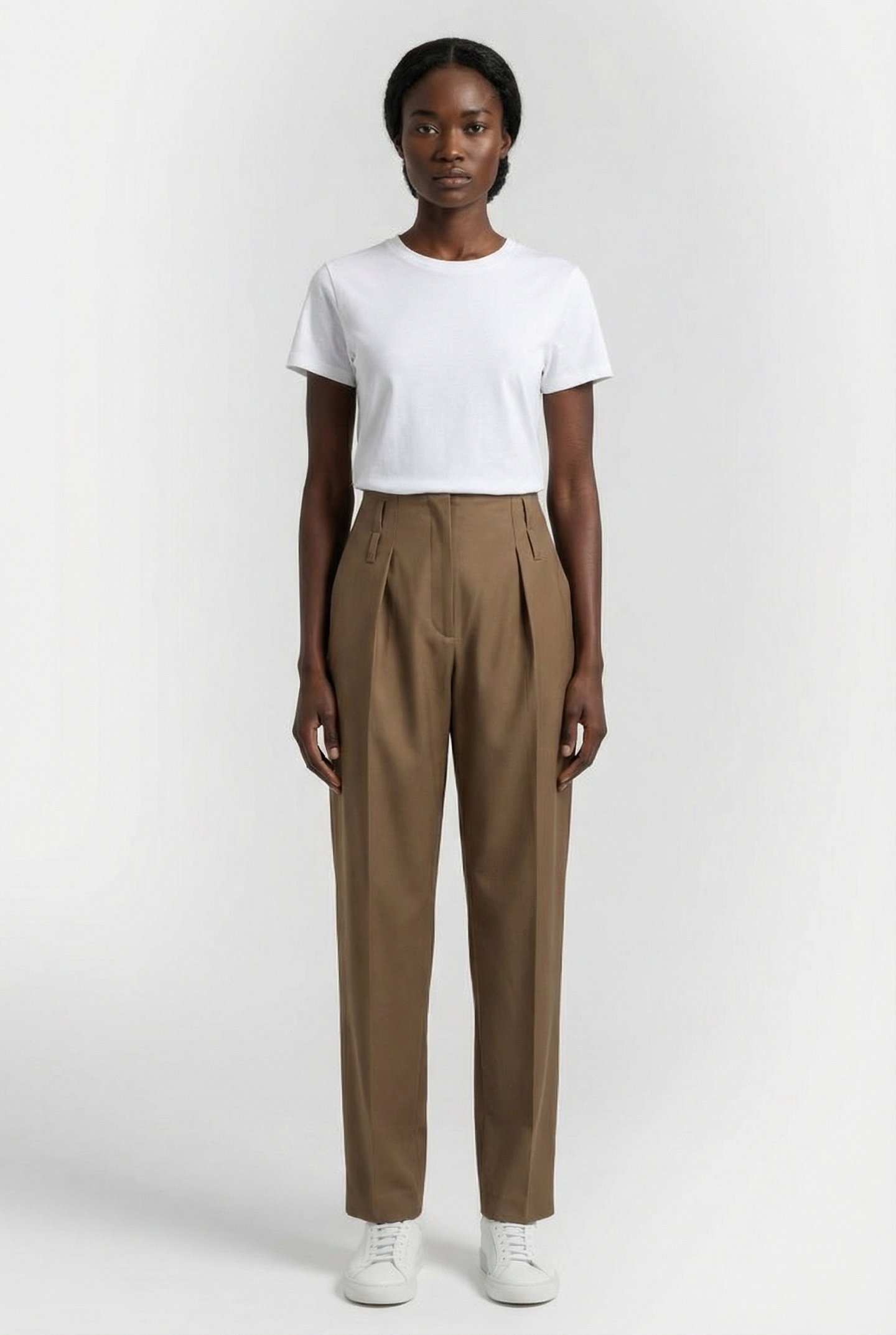 LUANIS TROUSER DARK BEIGE 1