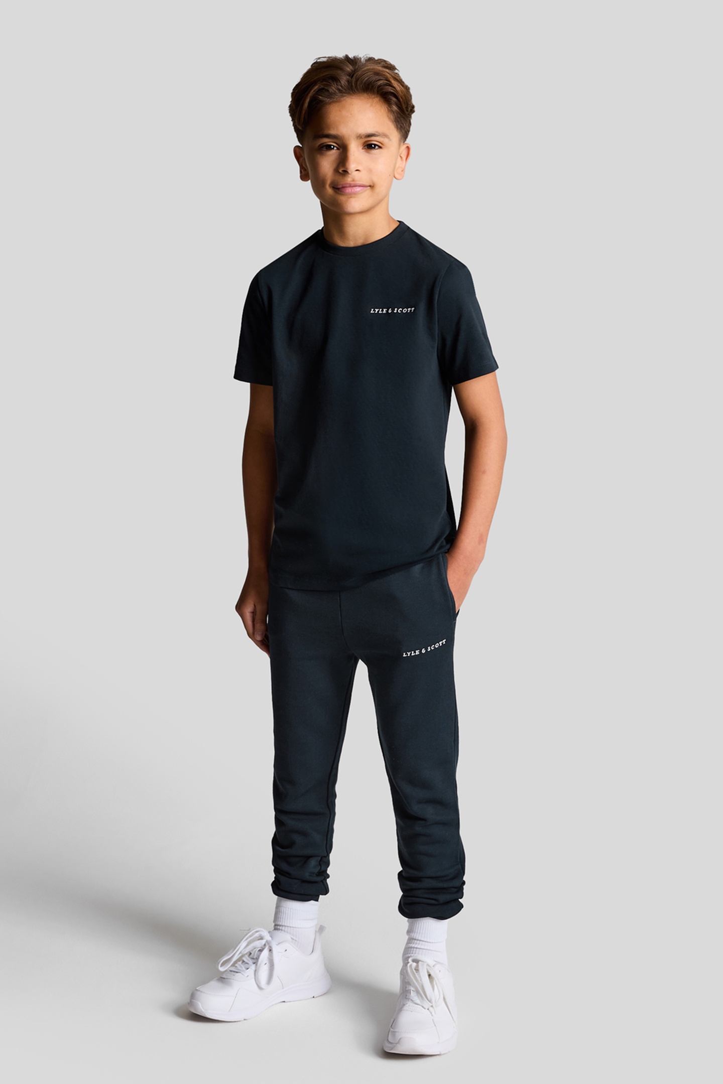 SCRIPT EMBROIDERED T-SHIRT DARK NAVY 2