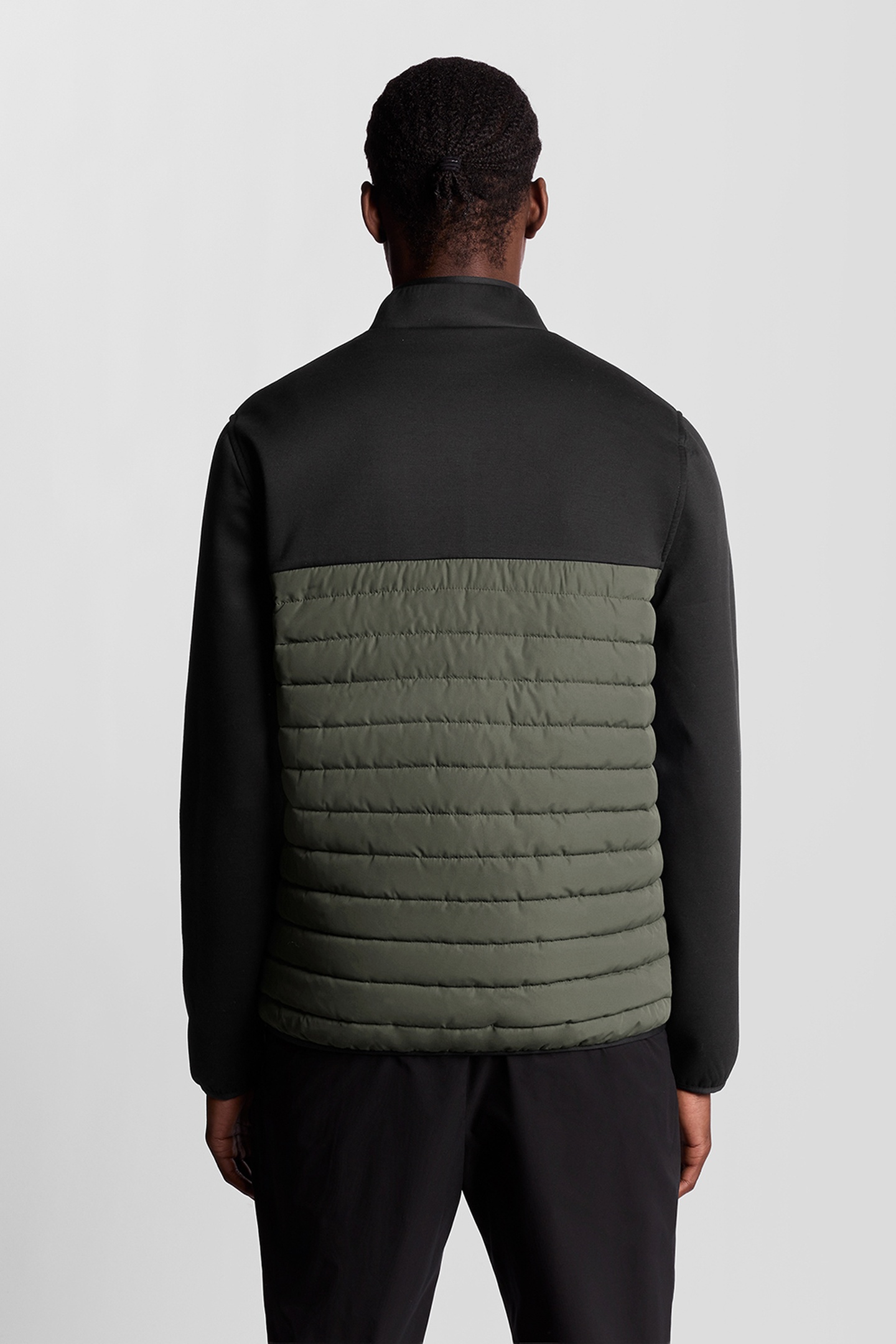 SPORTS FLEECE HYBRID JACKET JET BLACK/GRANITE 3