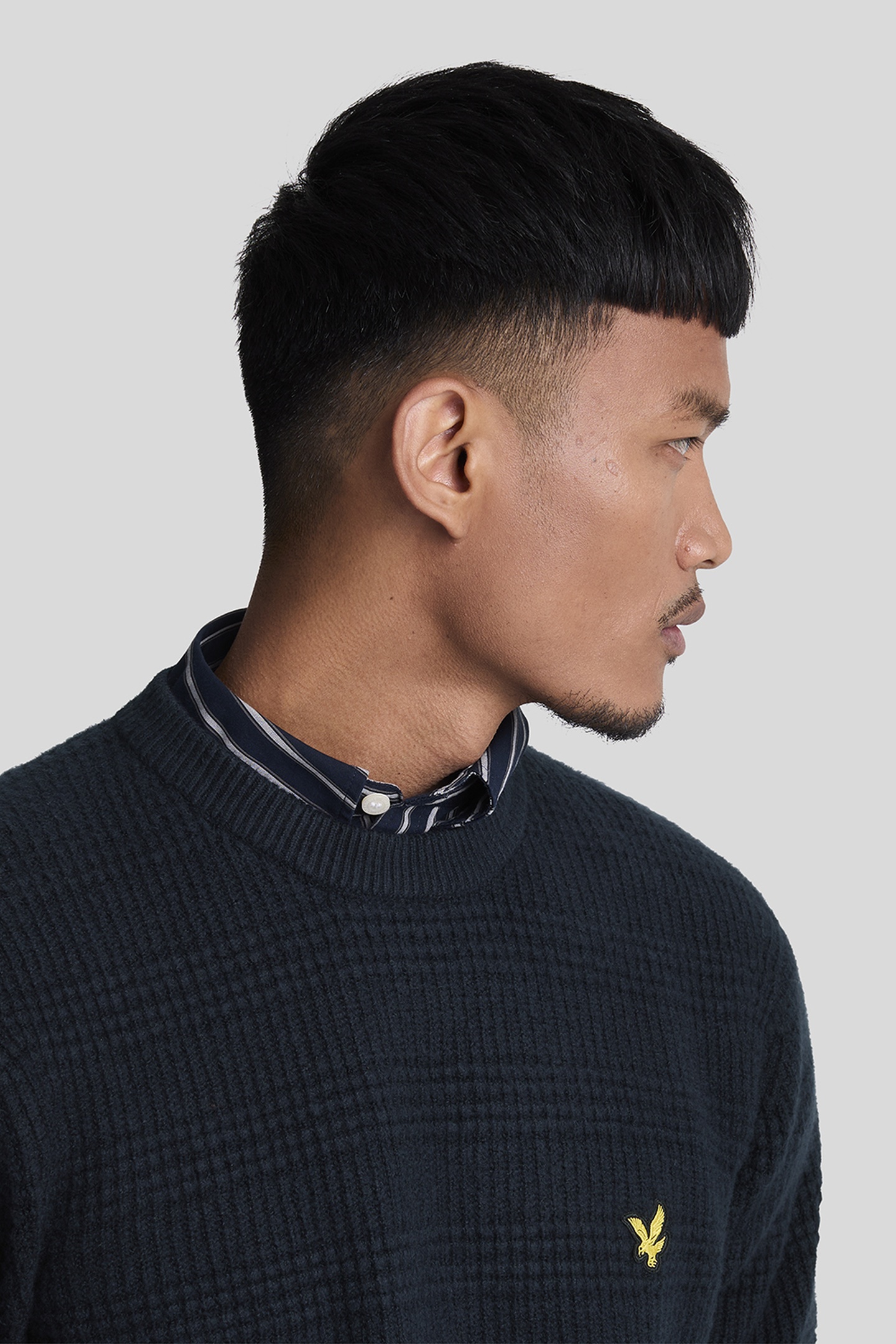 WAFFLE KNIT JUMPER DARK NAVY 5