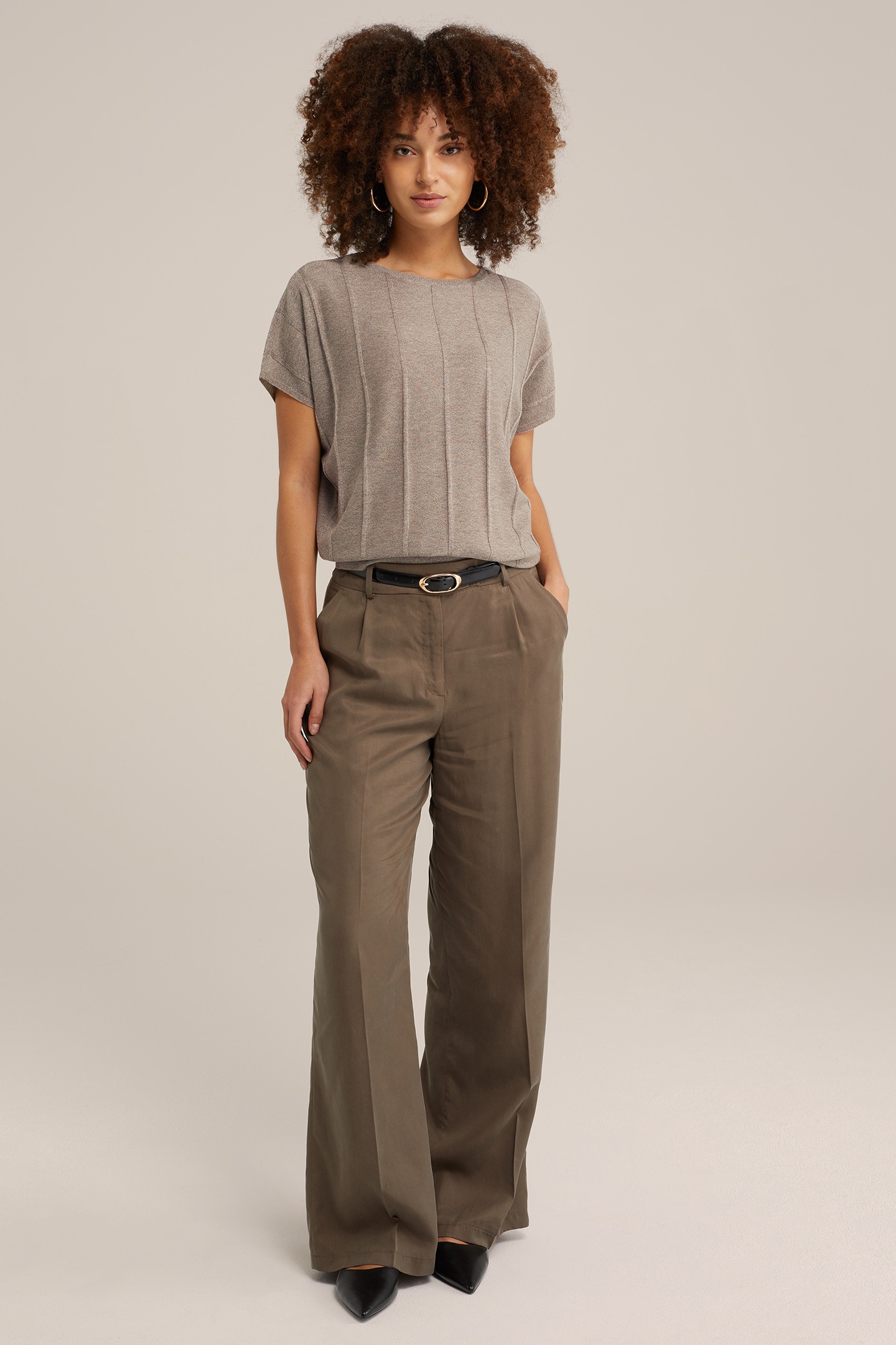 KNITTED PULLOVER LIGHT BROWN 2