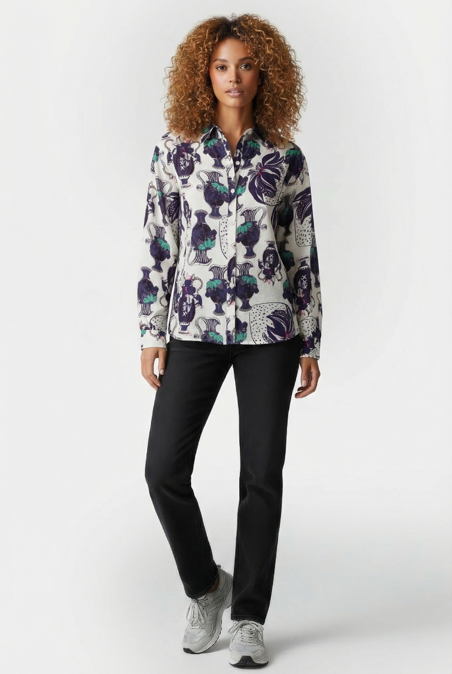 BLOUSE MILLY VASES CREAM 1