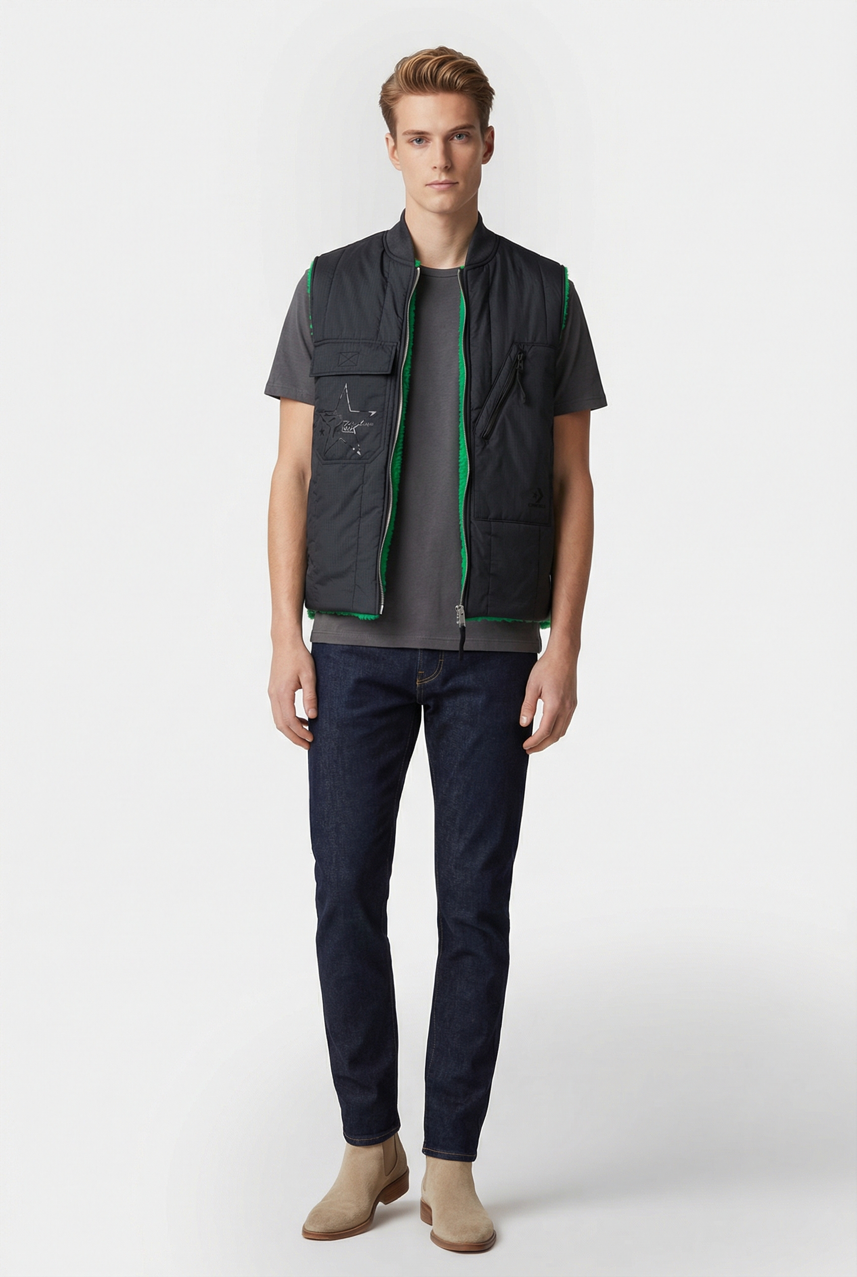 CONVERSE X  PATTA – REVERSIBLE GRAPHIC VEST 2