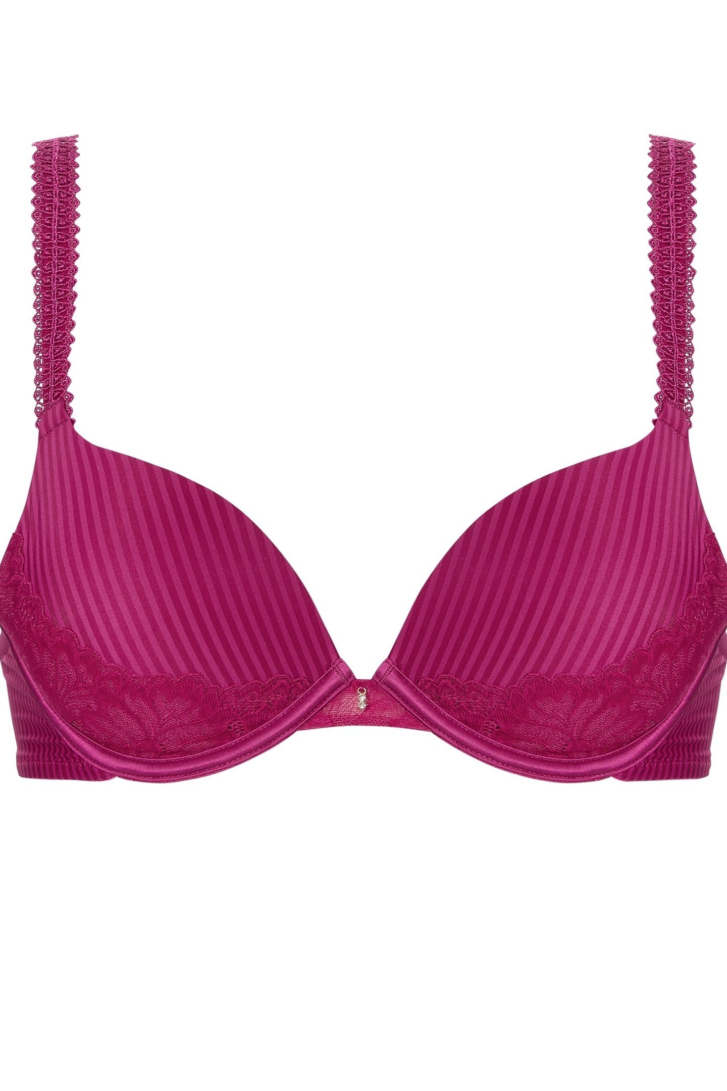 BRA TSHIRT PUSH STRIPE LACE SWEET CHERRY 1