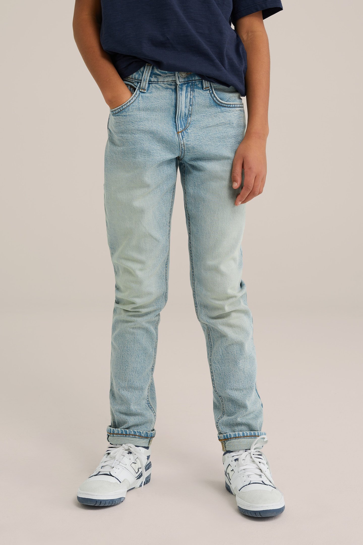 5-POCKET MID WAIST LIGHT BLUE 1