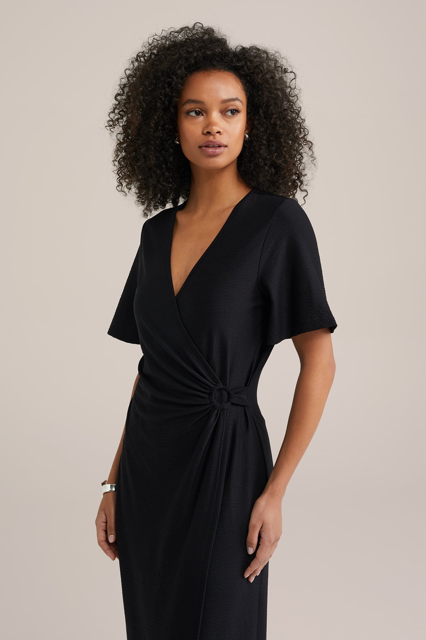 DRESS MID LENGTH BLACK 9