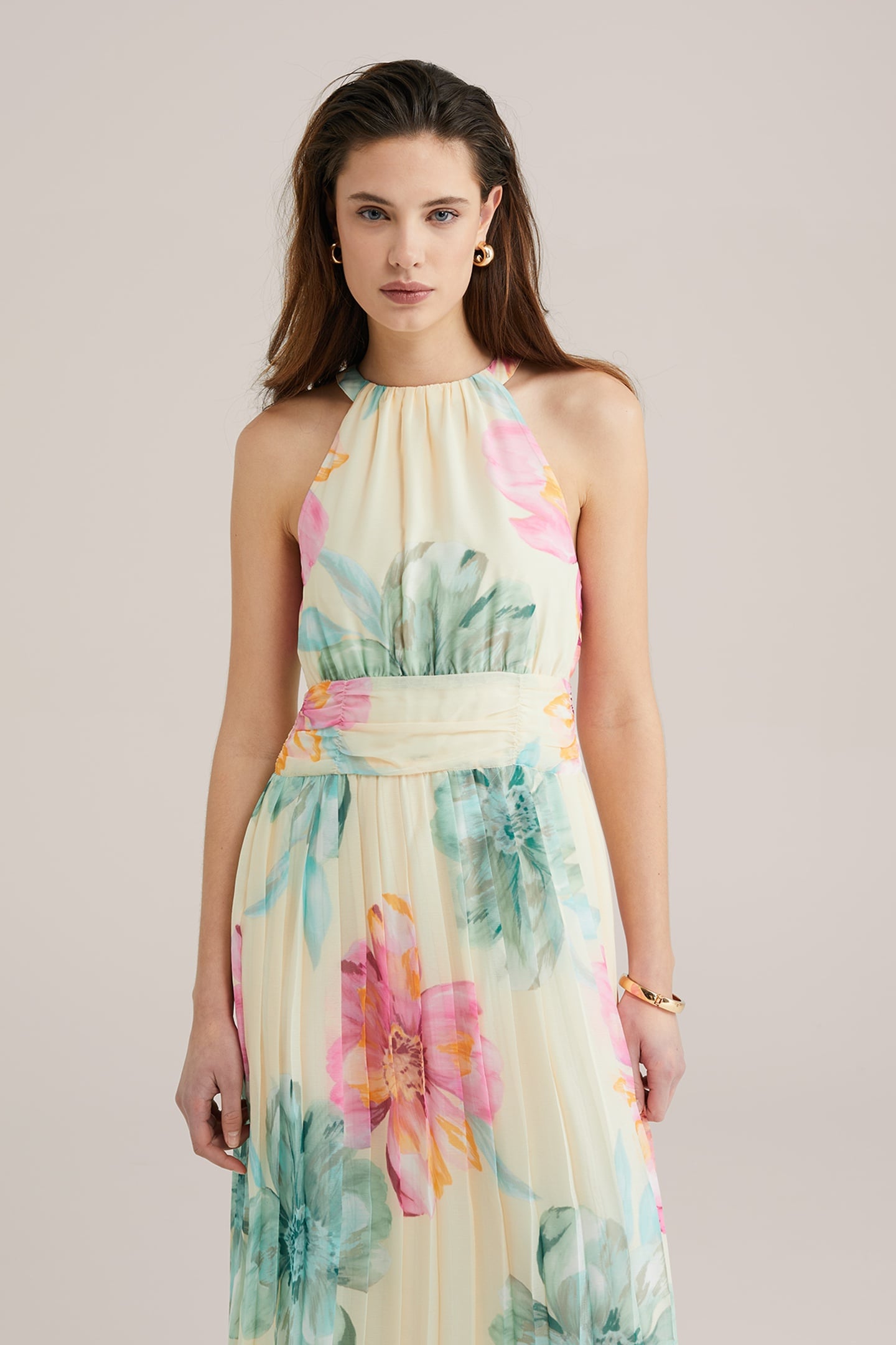 DRESS MAXI LENGTH LIGHT YELLOW 11