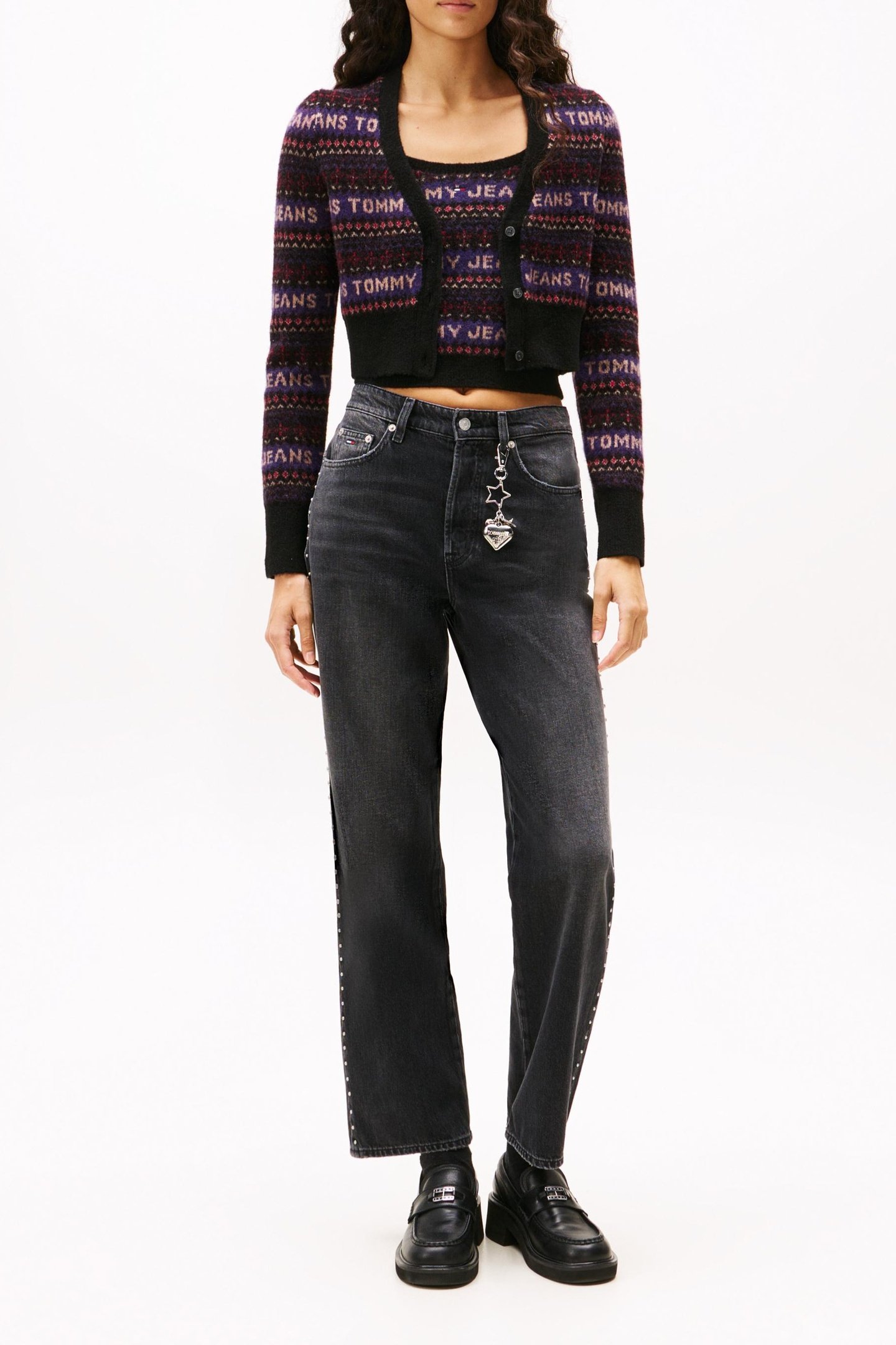 LAYLA HIGH RISE SLIM STRAIGHT JEANS DENIM BLACK 1