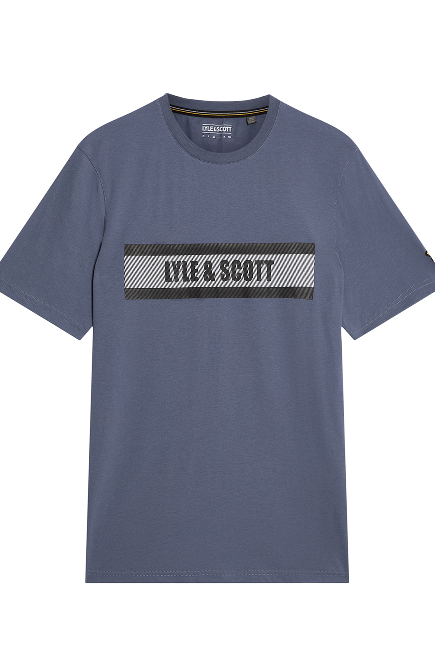 STRIPE LOGO GRAPHIC T-SHIRT STEEL INDIGO 4