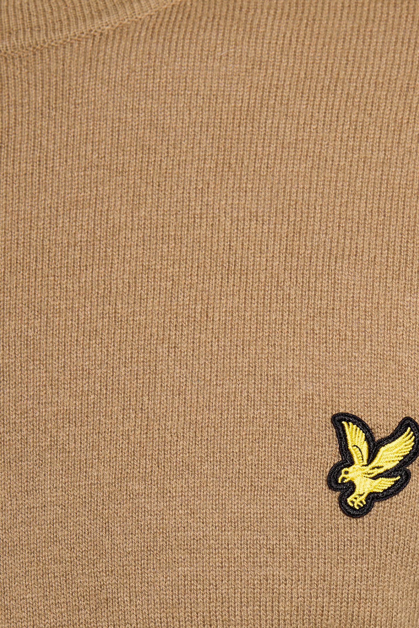 COTTON MERINO CREW NECK JUMPER TIGERS EYE 4