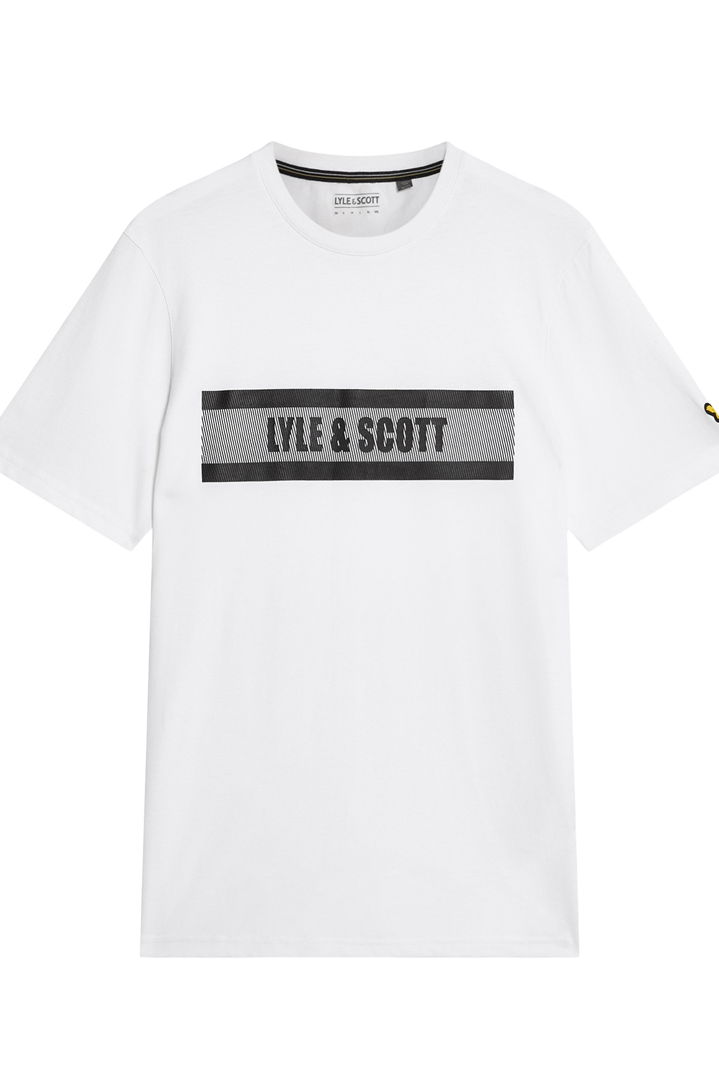 STRIPE LOGO GRAPHIC T-SHIRT WHITE 4