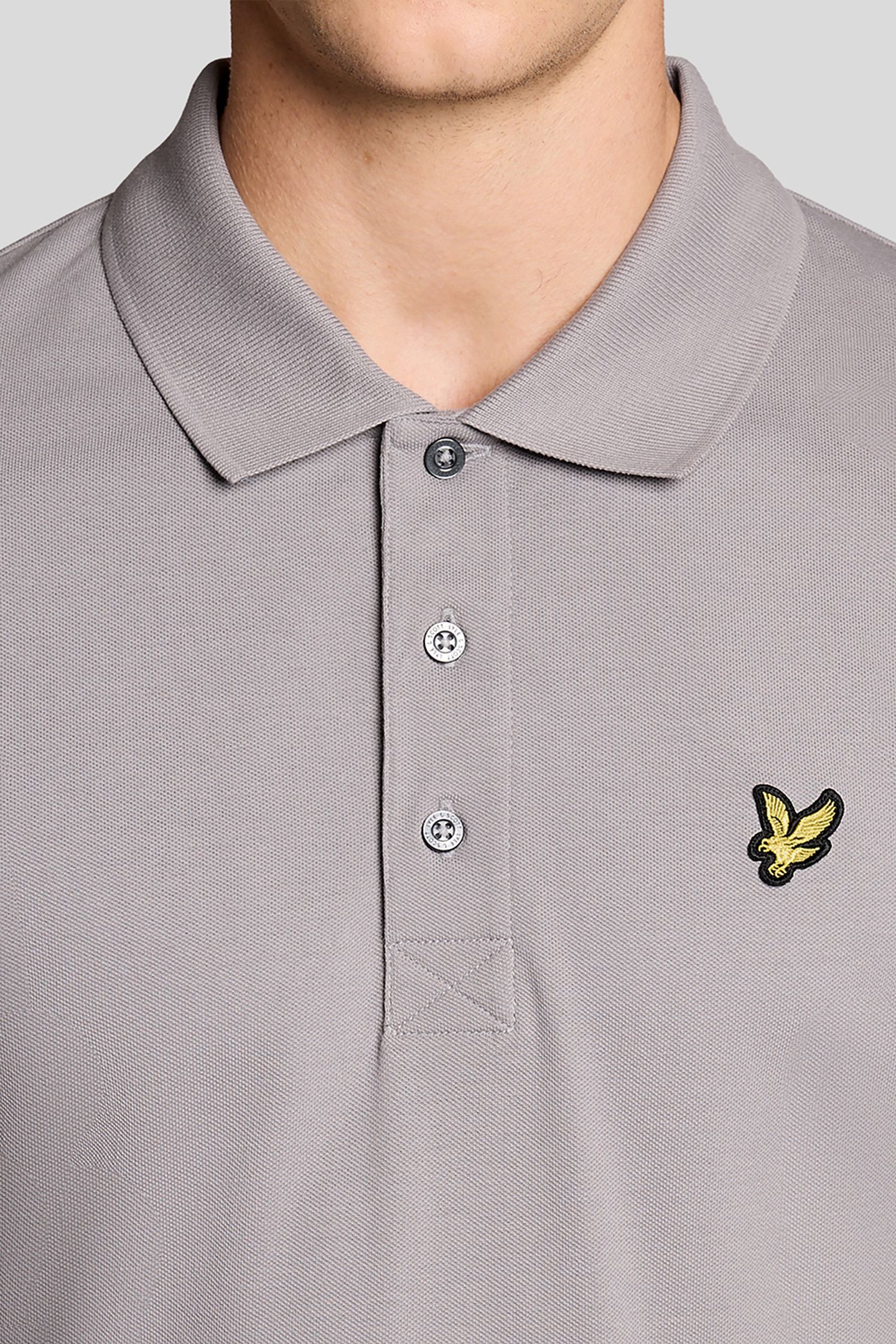 PLAIN POLO SHIRT GULL GREY 6