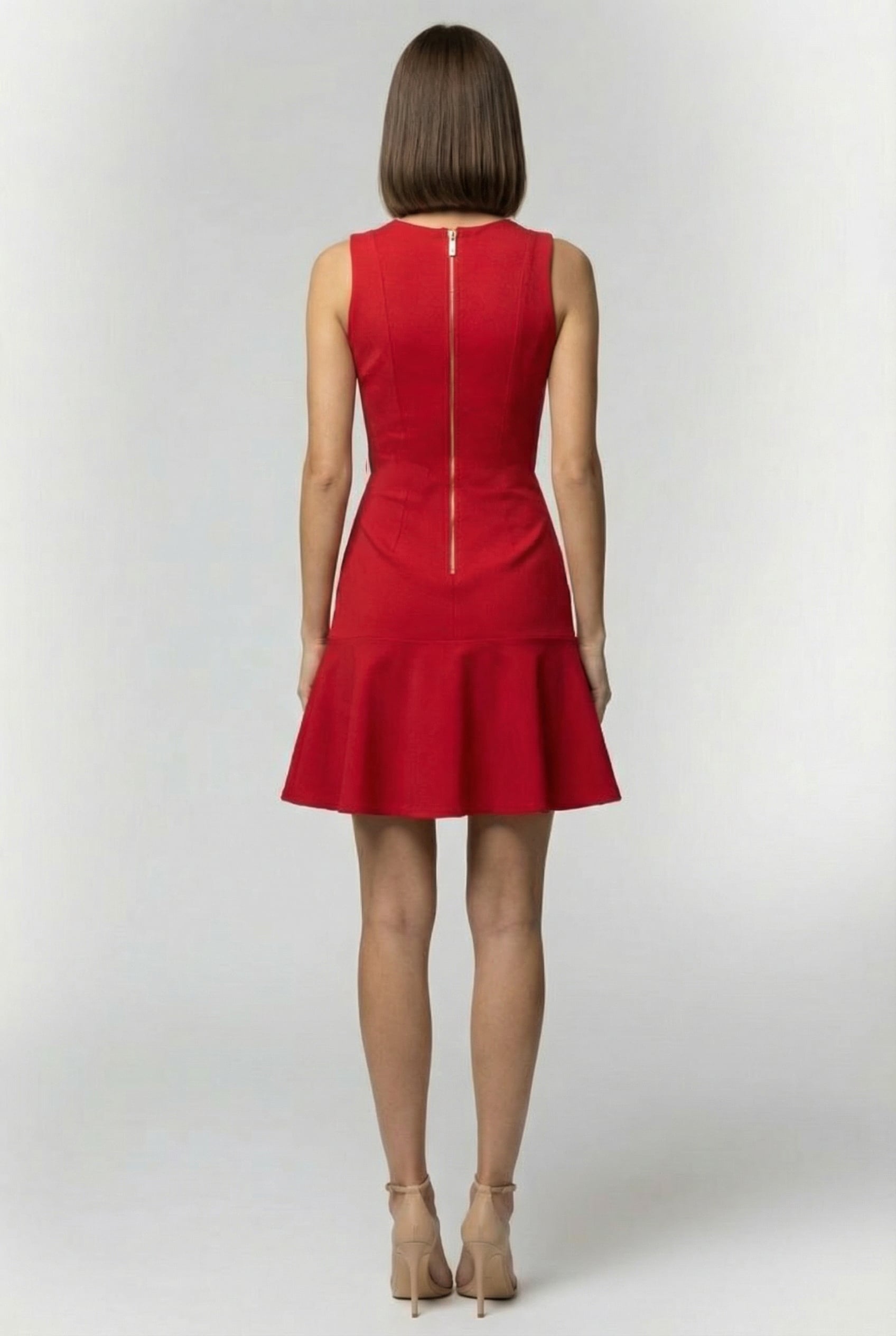 MARCIANO BY GUESS ODETTE FIT AND FLARE GROUNDED FLAME 2