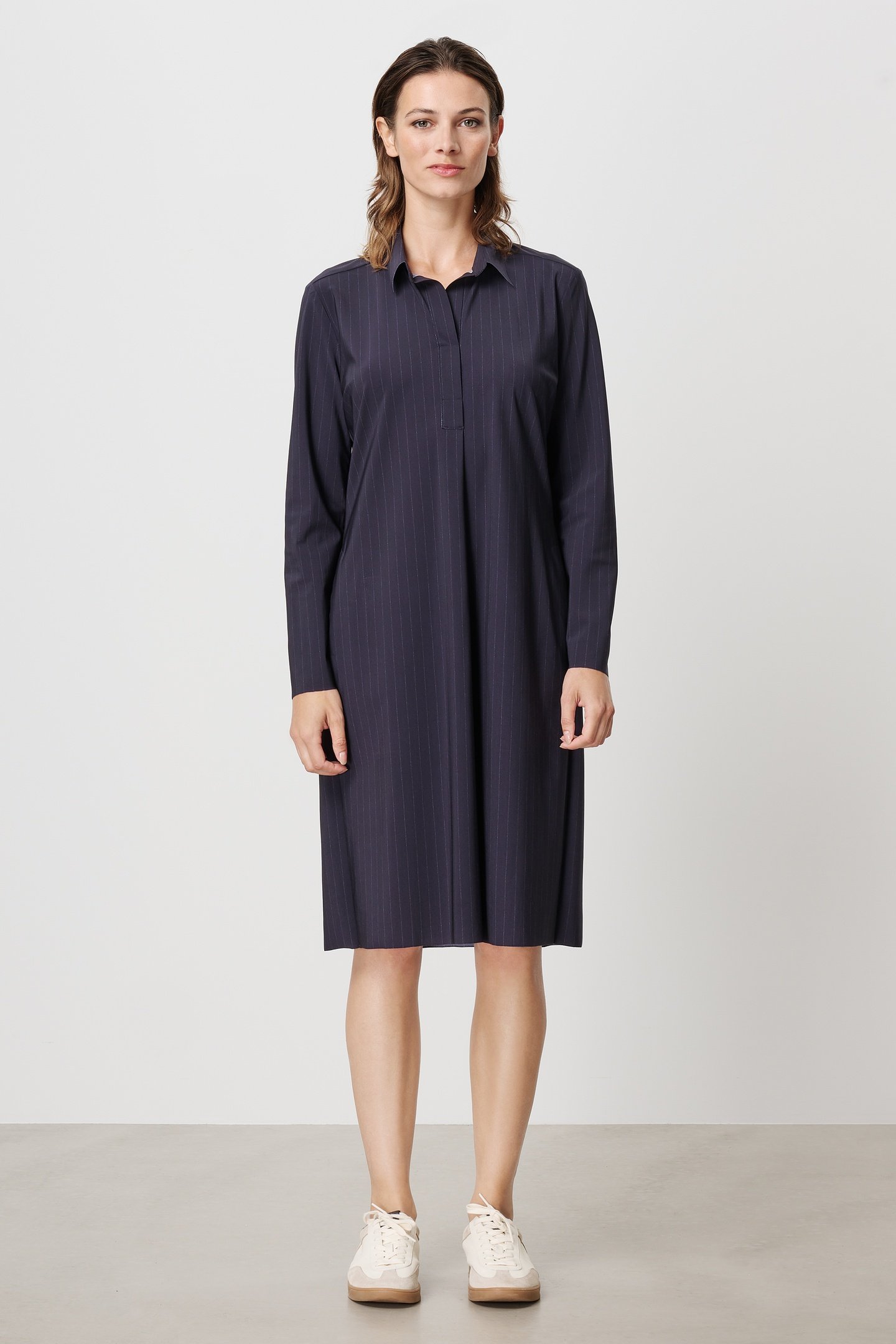 CRUZ PRINTED DRESS INK BLUE 4