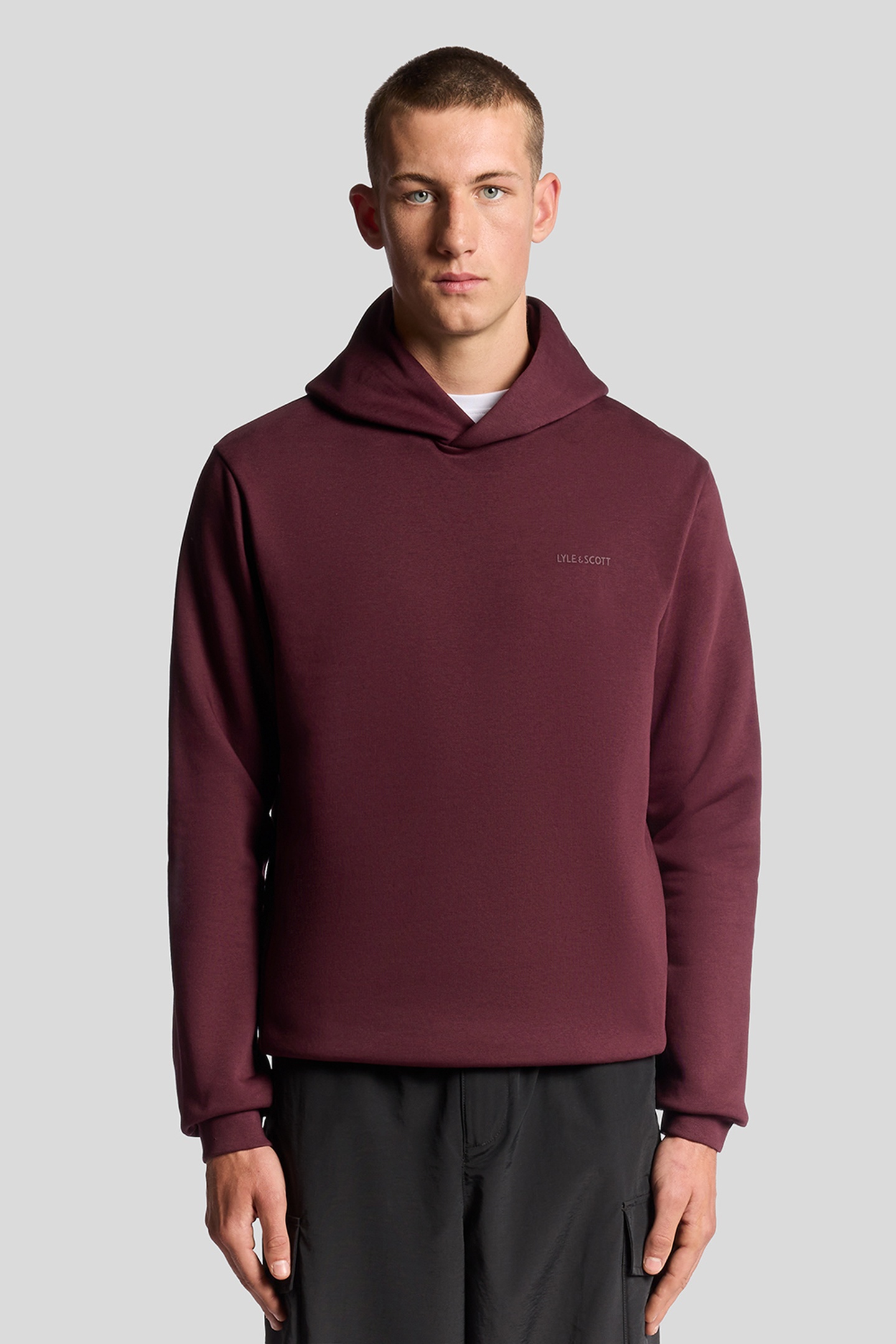 LOGO BRUSHBACK PULLOVER HOODIE PORT 2
