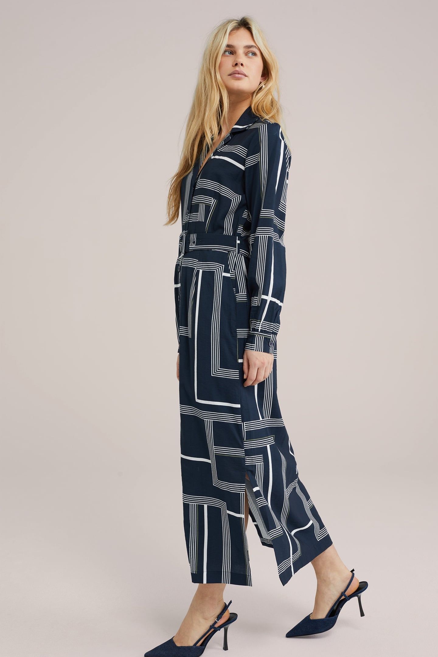 DRESS MID LENGTH NAVY BLUE 7