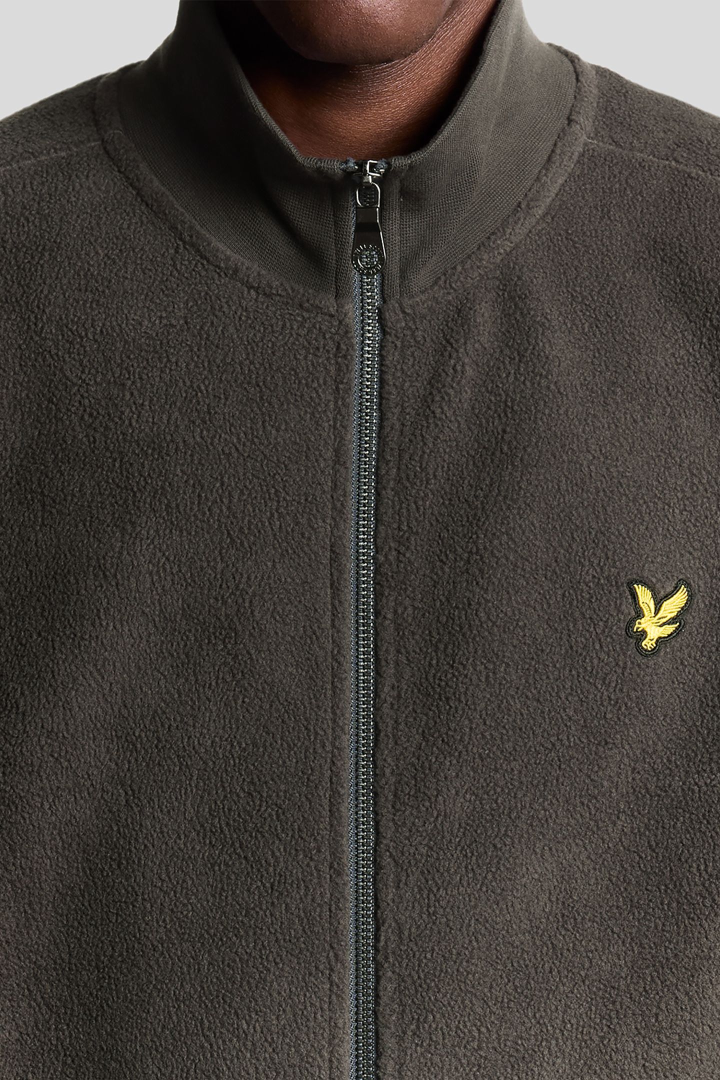 POLAR FLEECE TRACK JACKET CHARCOAL MARL 6