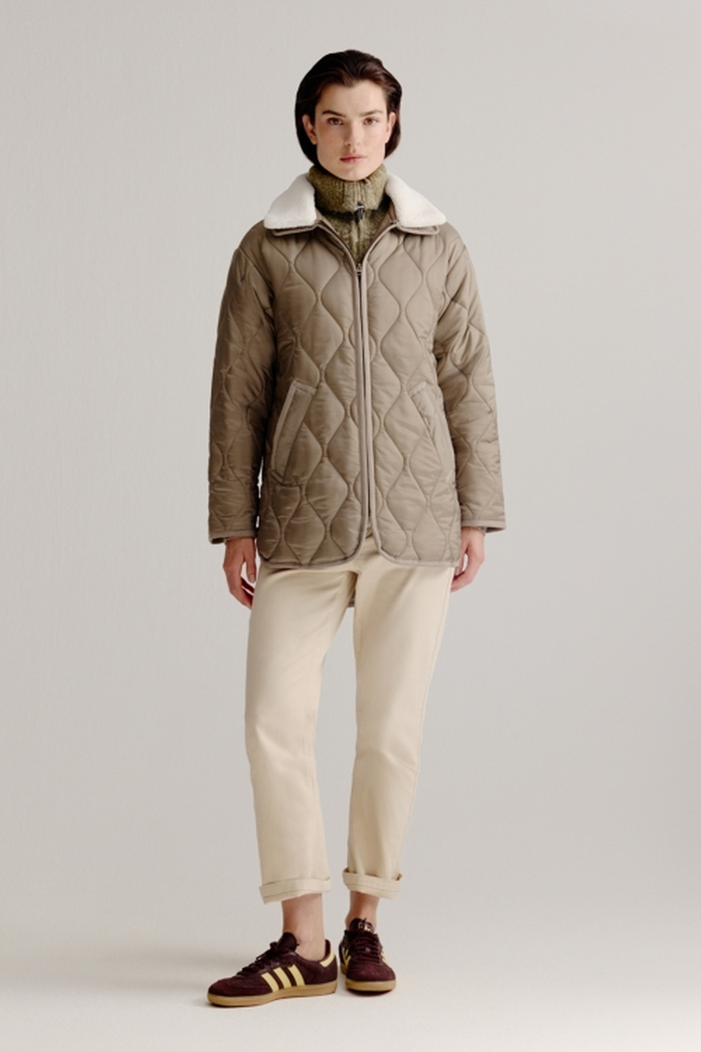 LINDO COAT LIGHT KHAKI 1