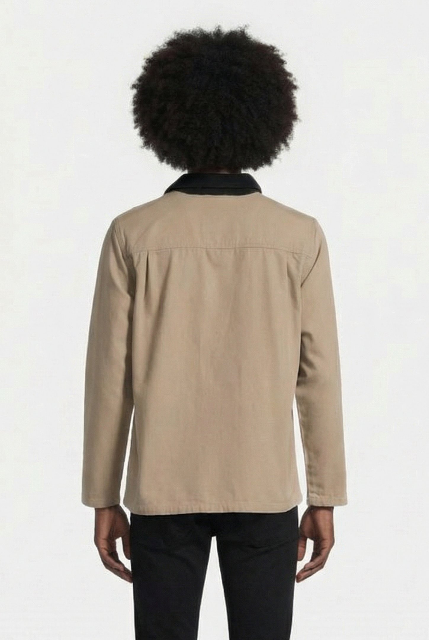 MN DRILL CHORE COAT MILITARY KHAKI 2