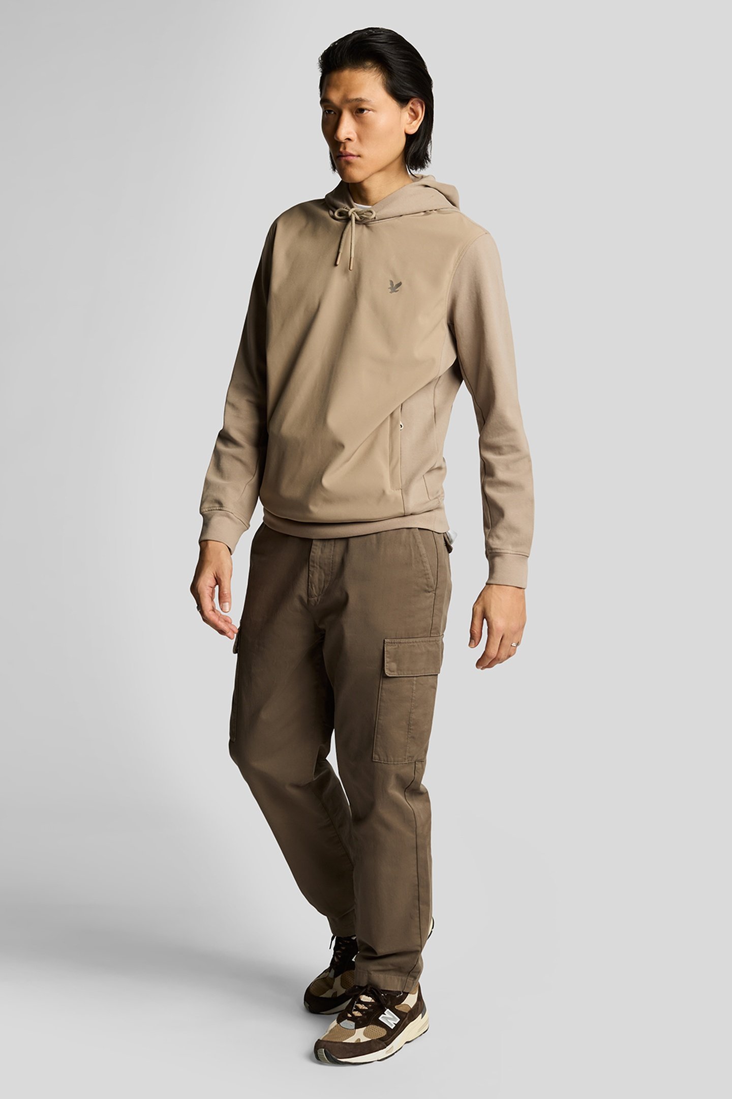 CARGO POCKET TROUSER KHAKI ASH 1