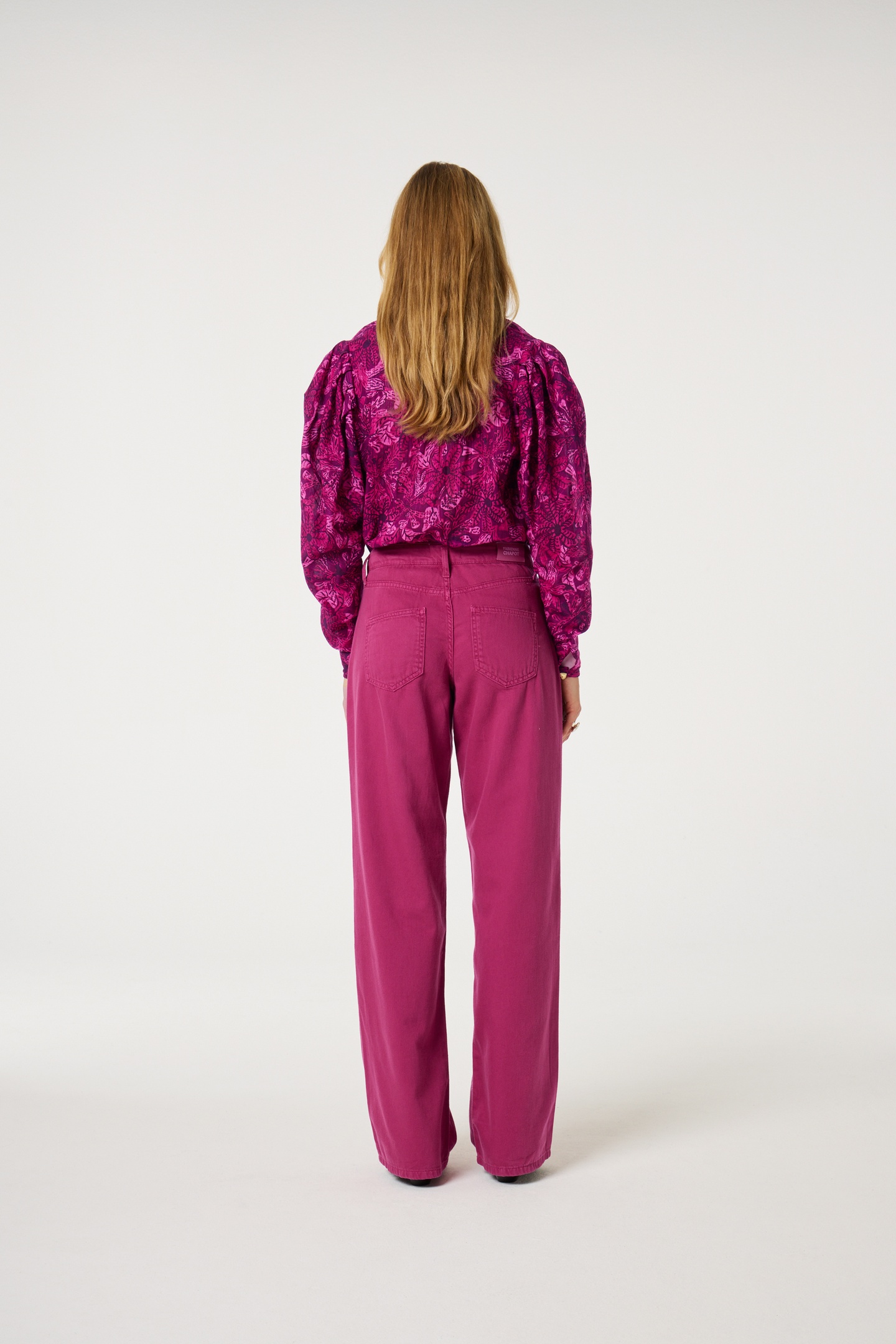 LUCY WIDE LEG JEANS RAZZY PINK 4