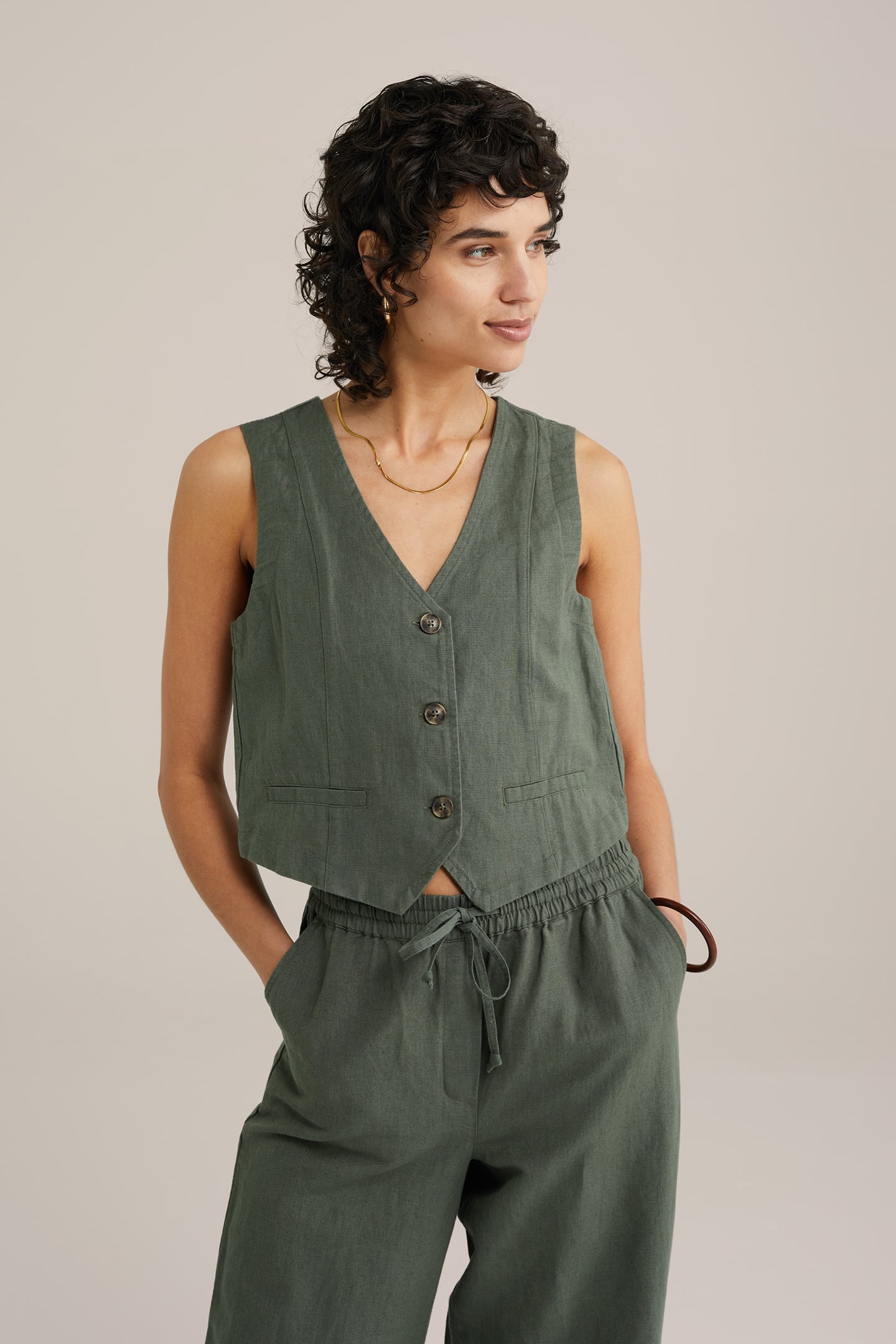 WAISTCOAT DARK GREEN 11