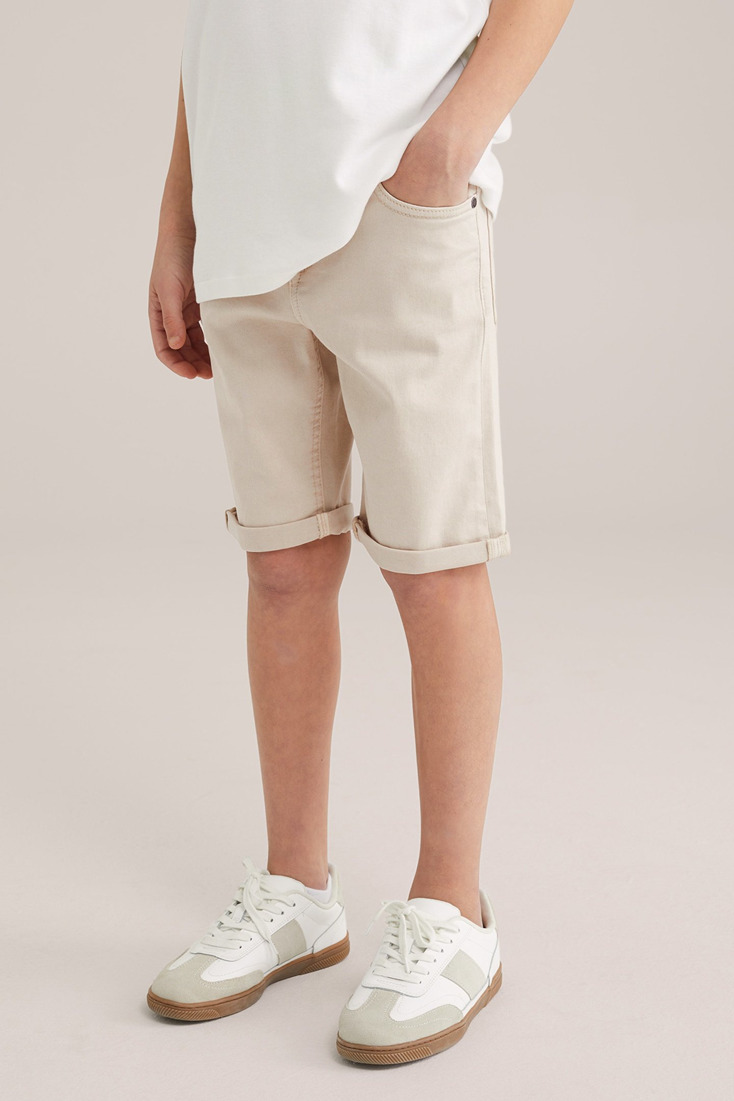 5-POCKET MID WAIST BEIGE 9