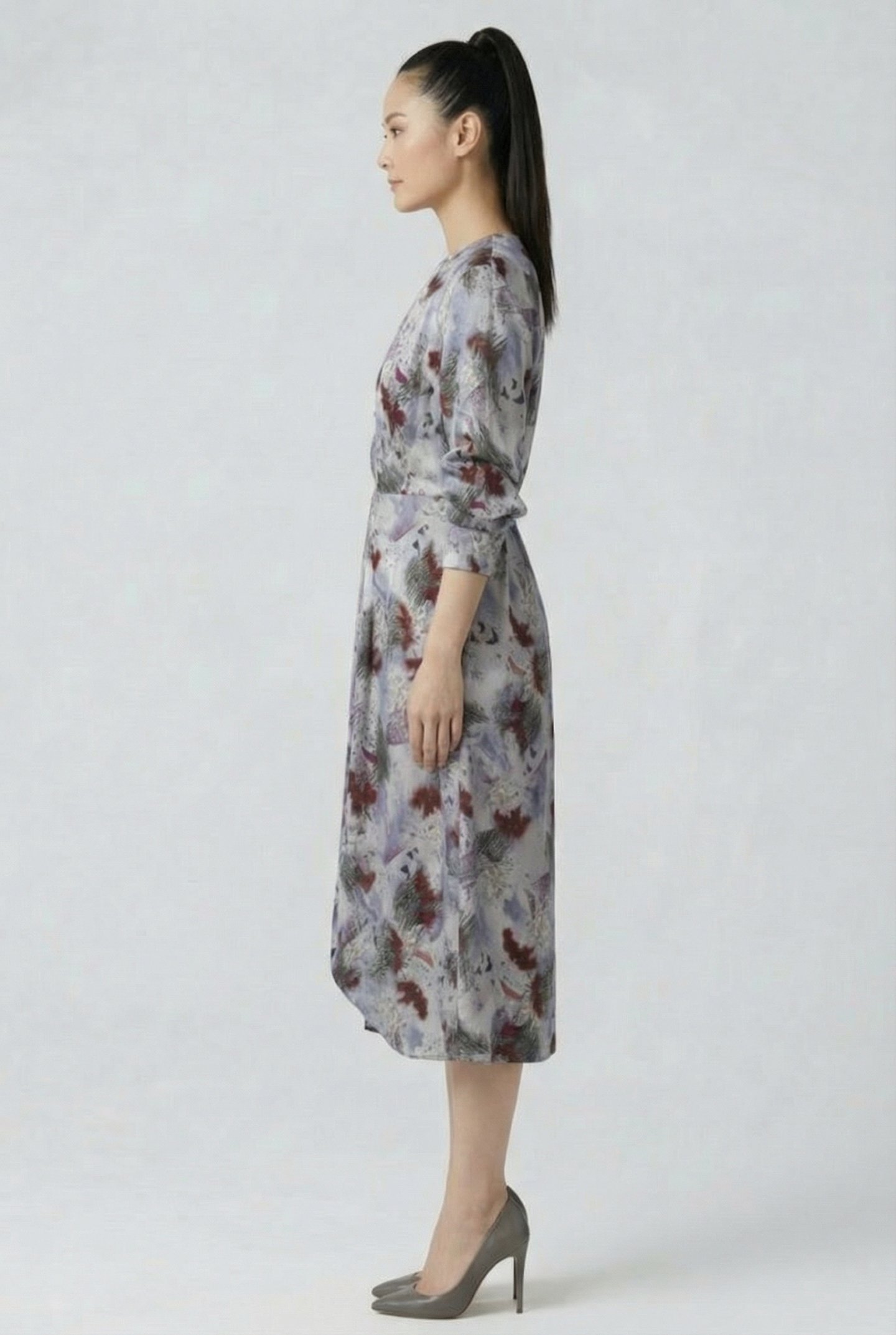 CHENOA DRESS WHITE/BURGUNDY 3