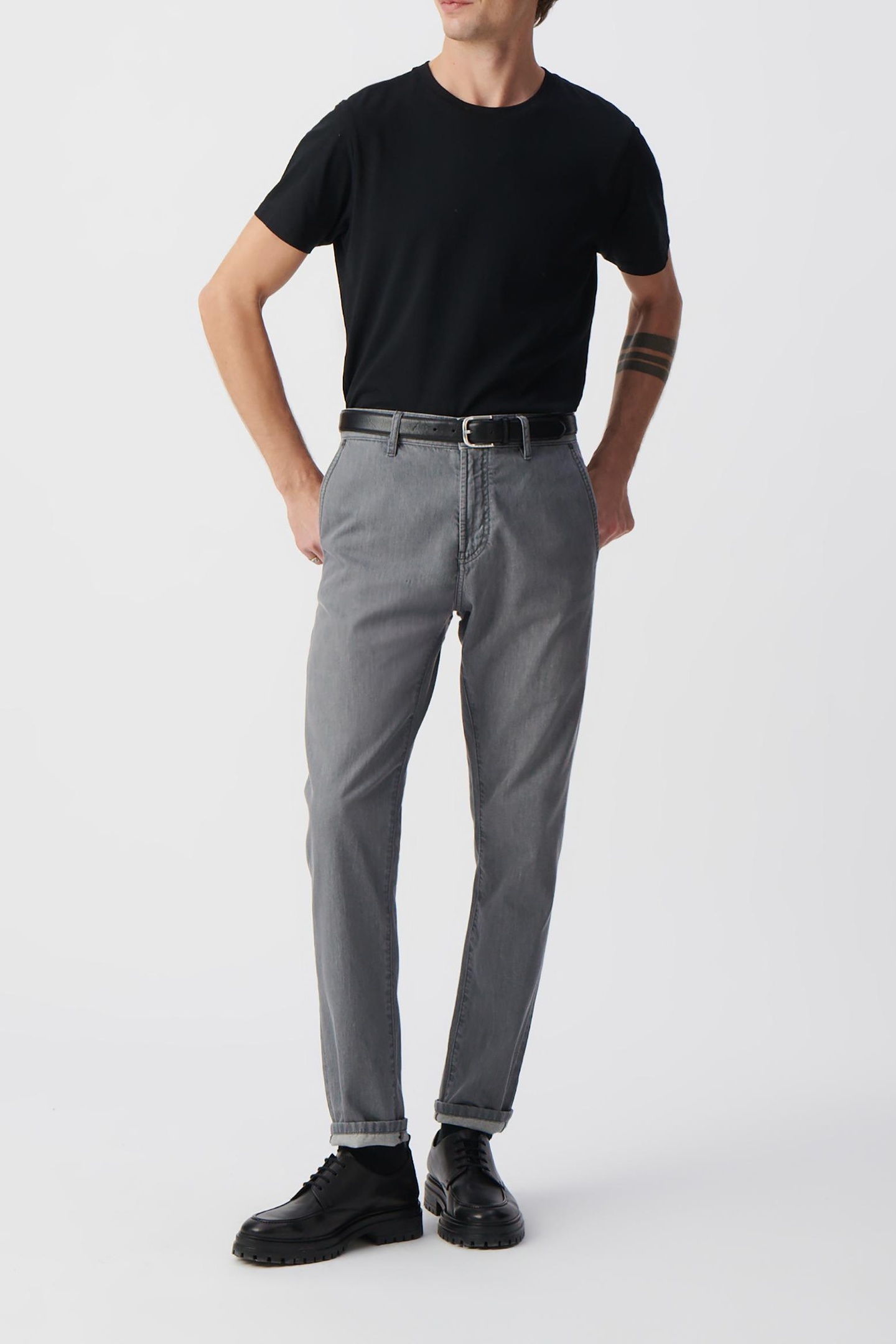 GREY BEN TAPERED JEANS BEN 1