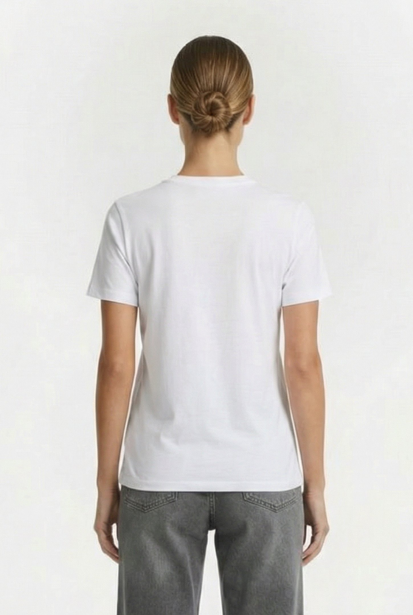 FCUK BACK UP BEAR TEE WHITE/BLACK 2