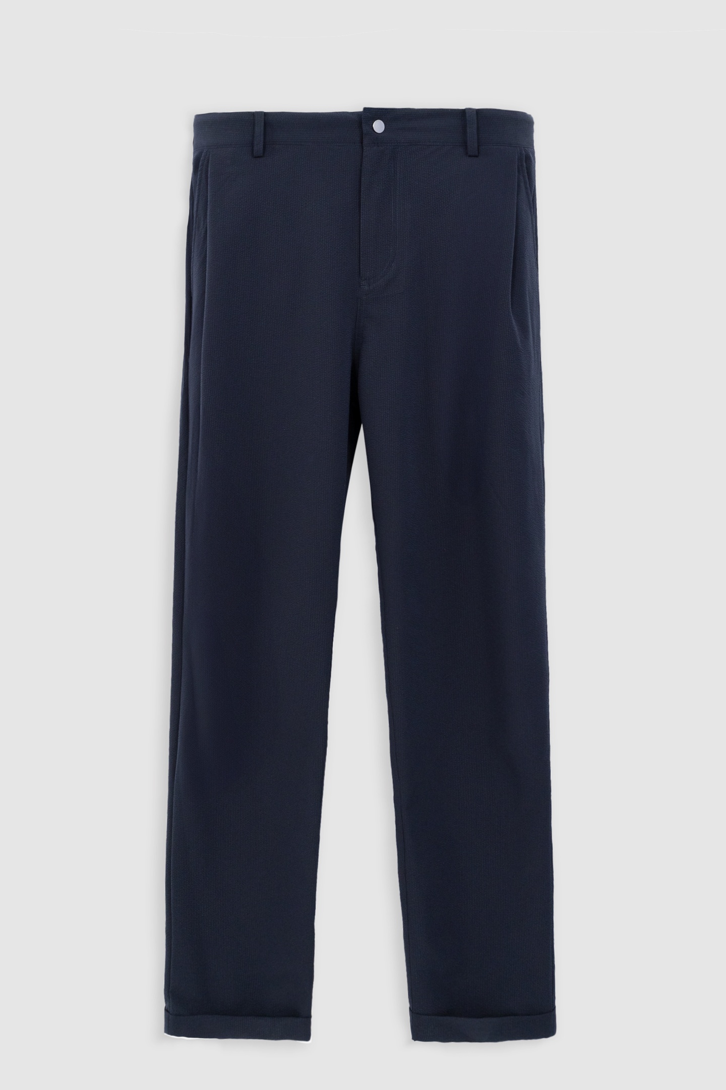 NAVY SEERSUCKER JOGGER TROUSERS 4