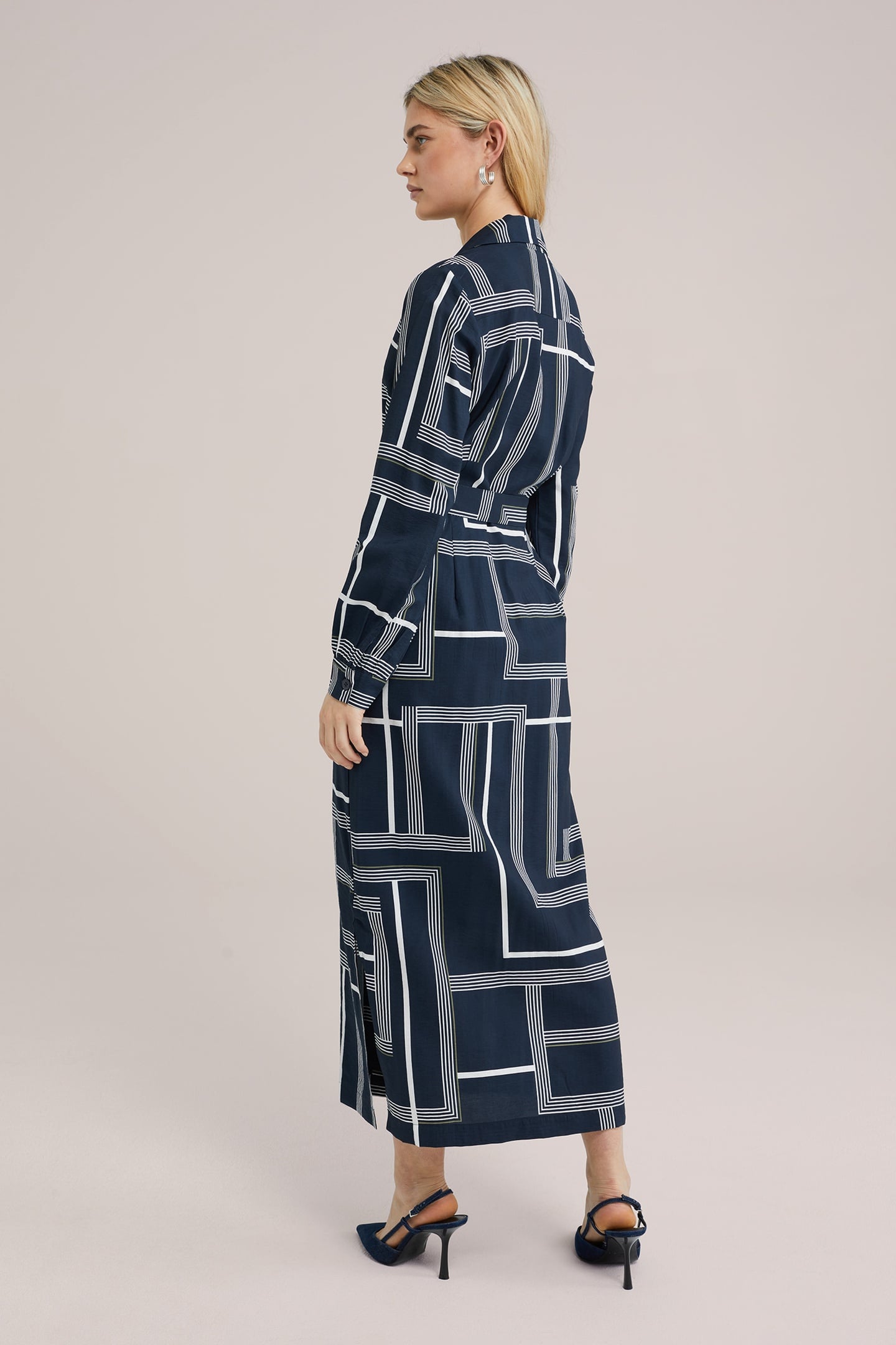 DRESS MID LENGTH NAVY BLUE 10