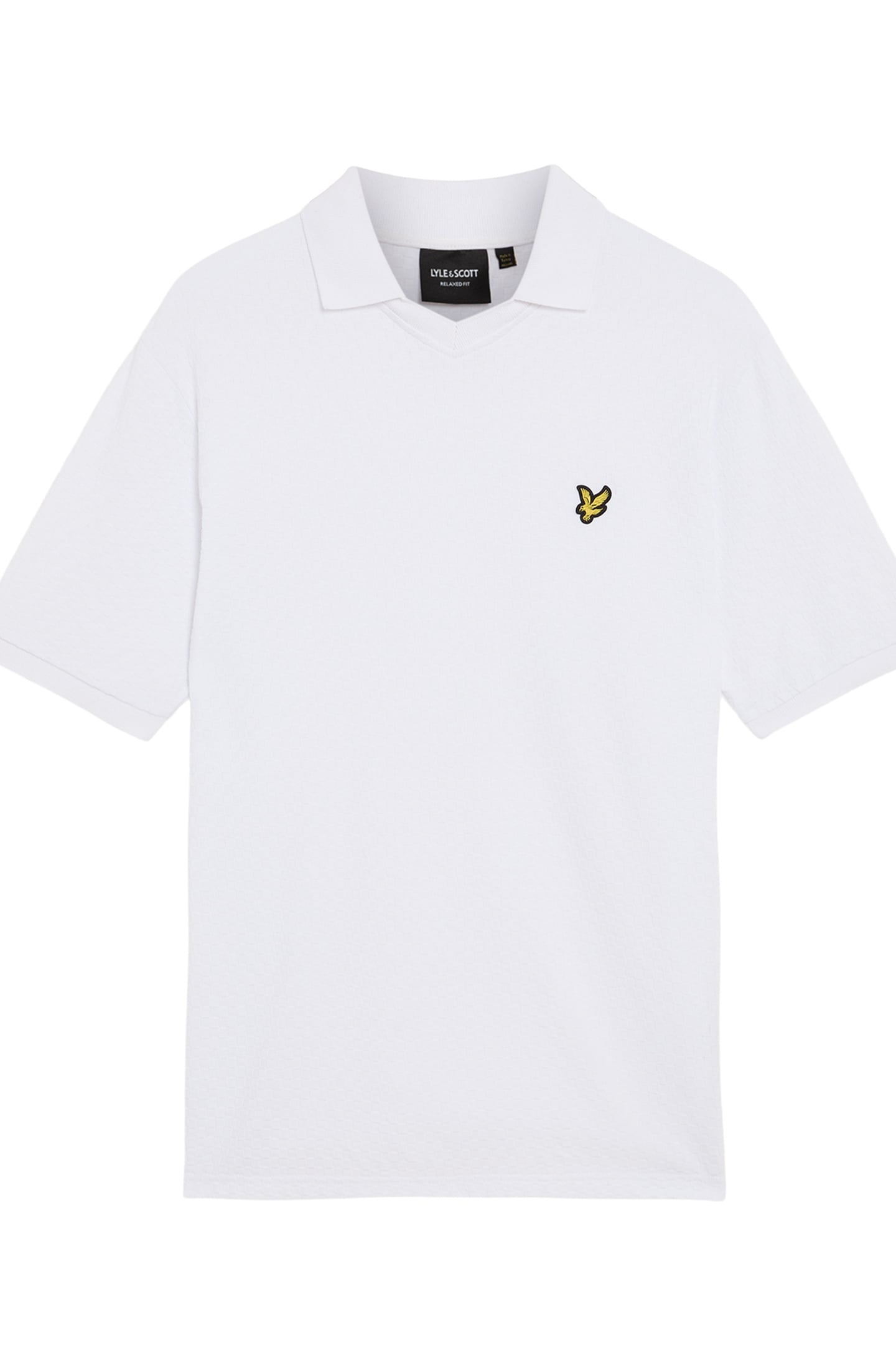 FOOTBALL COLLAR POLO SHIRT WHITE 4