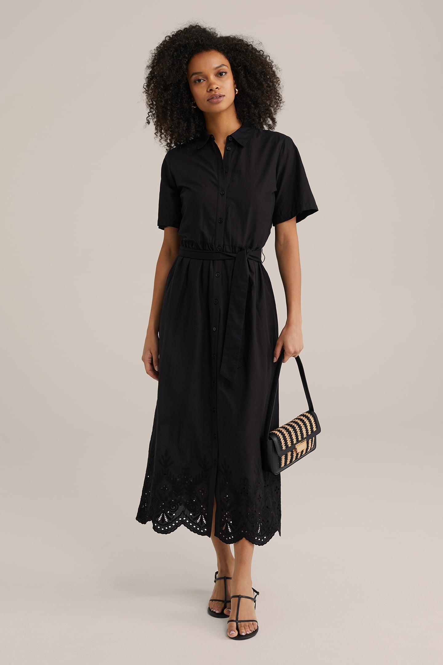 DRESS MID LENGTH BLACK 9