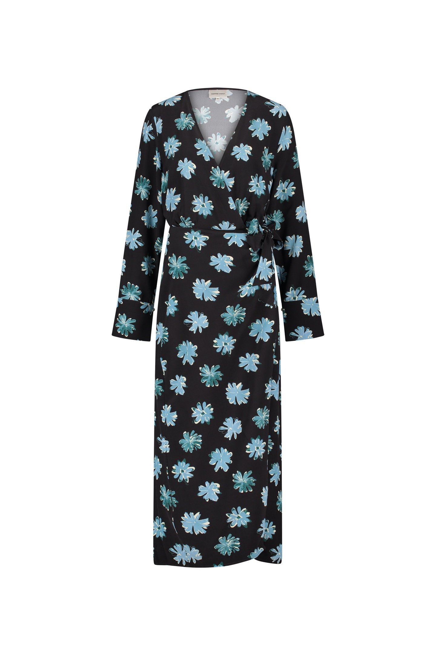 SELENA DRESS BLACK/VENUS BLUE 4