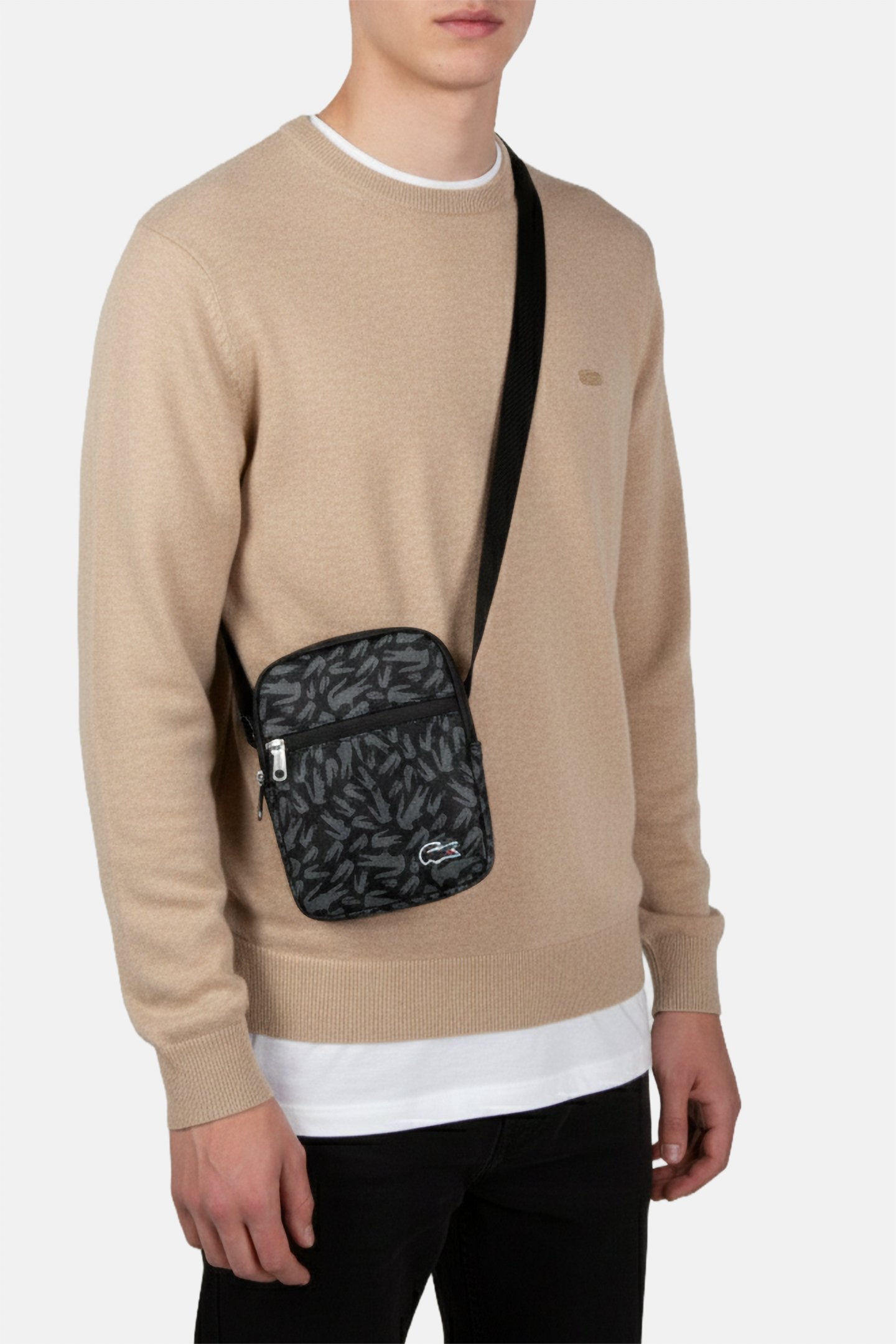 MEN CROSSOVER BAG CAMO CROC NOIR 4