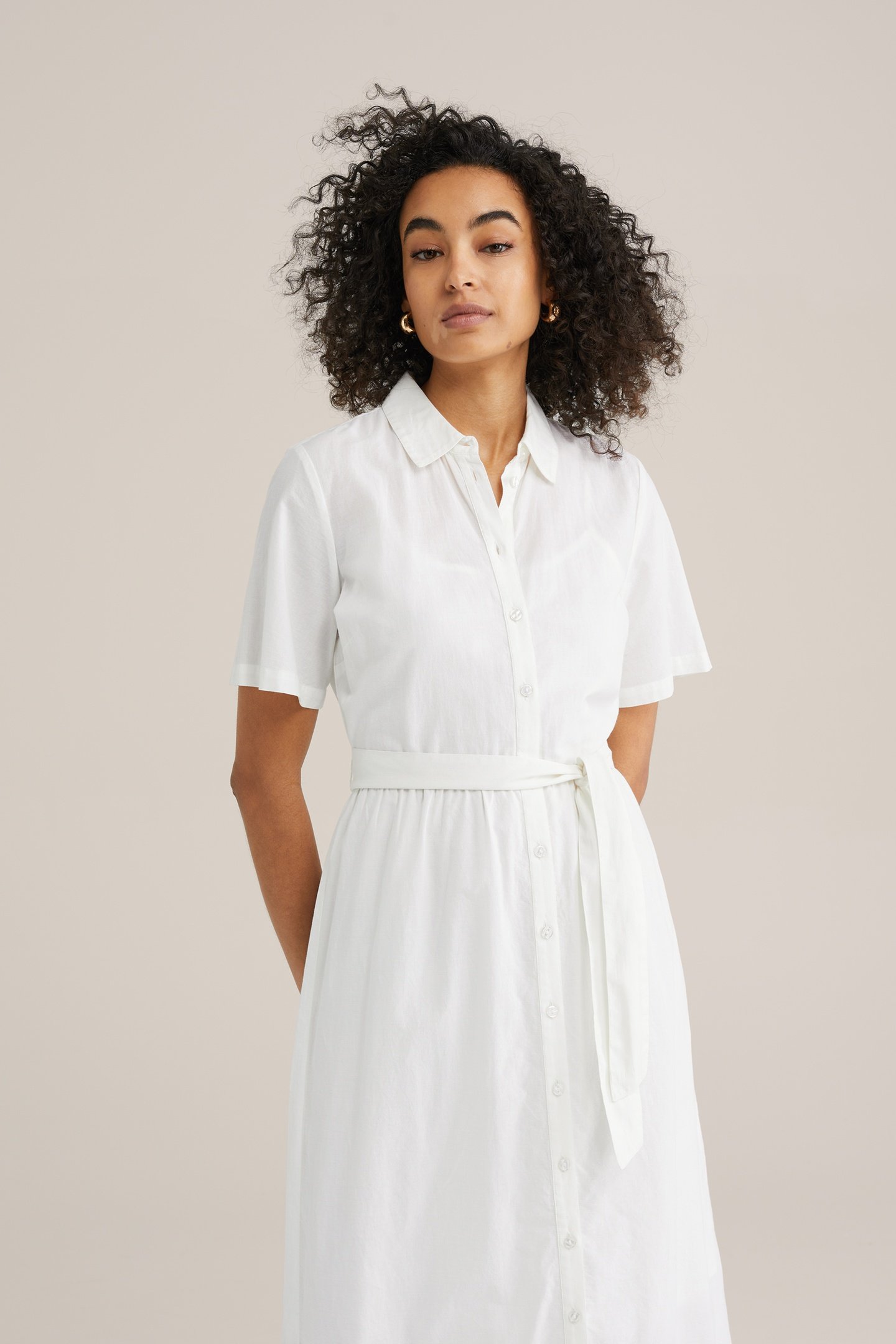 DRESS MID LENGTH WHITE 10