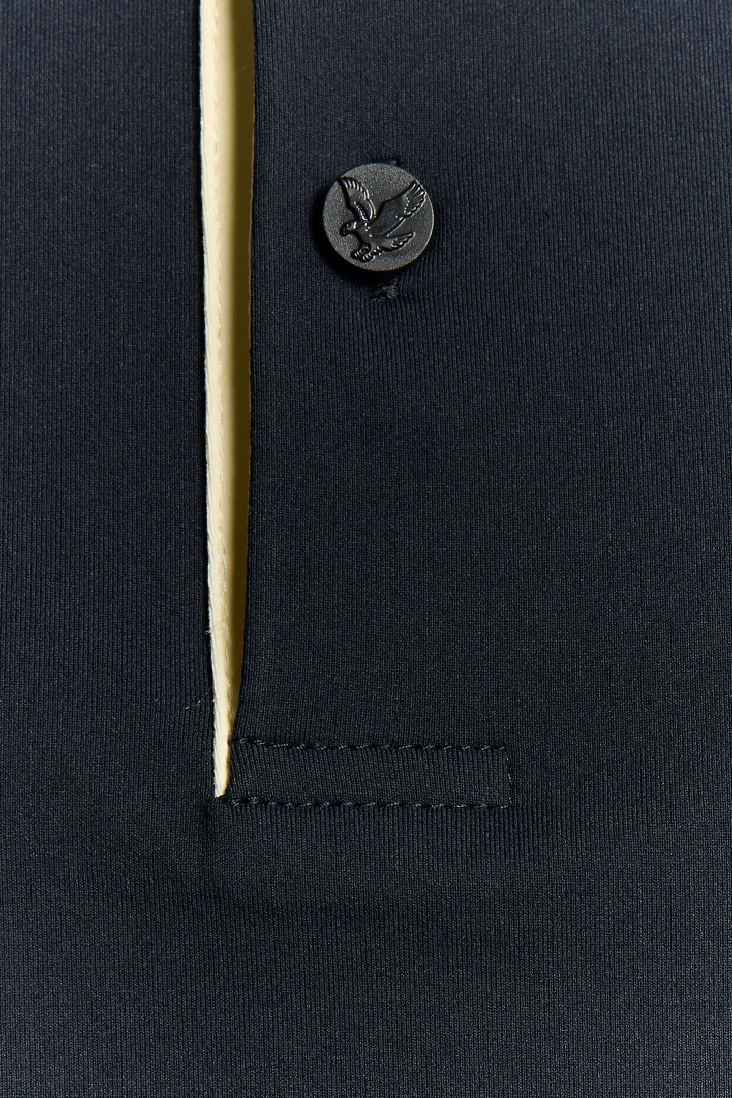 GOLF SHANK BUTTON POLO SHIRT DARK NAVY/SUNRISE YELLOW 6