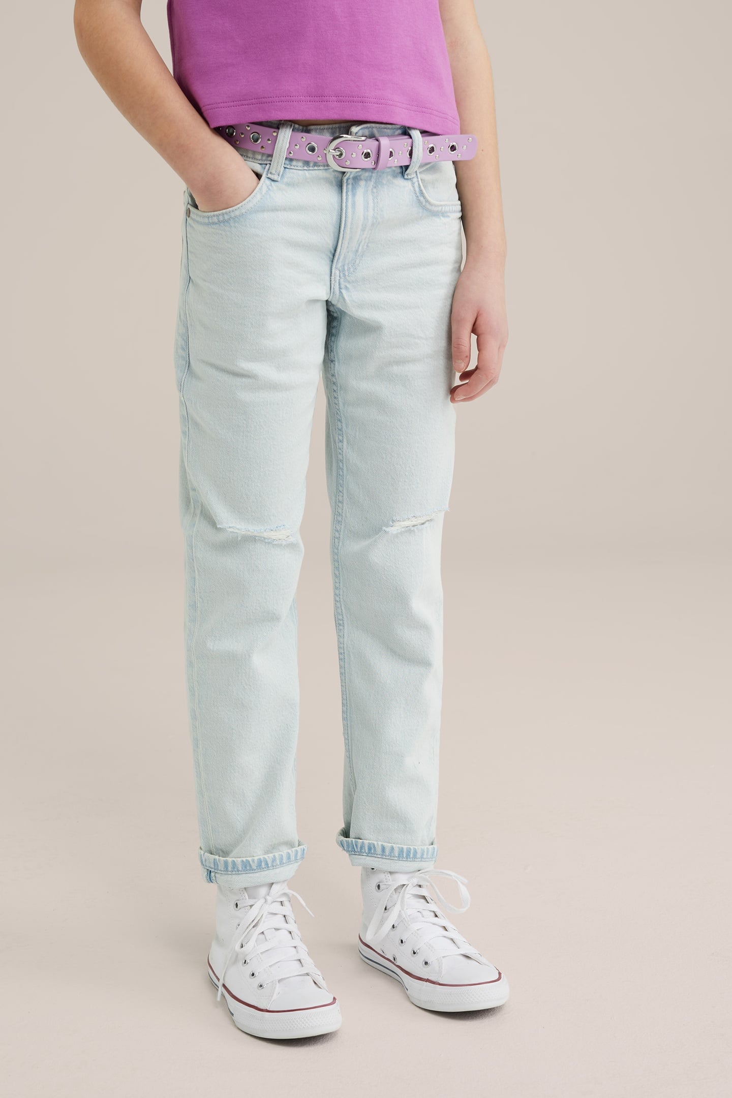5-POCKET HIGH RISE LIGHT BLUE 12
