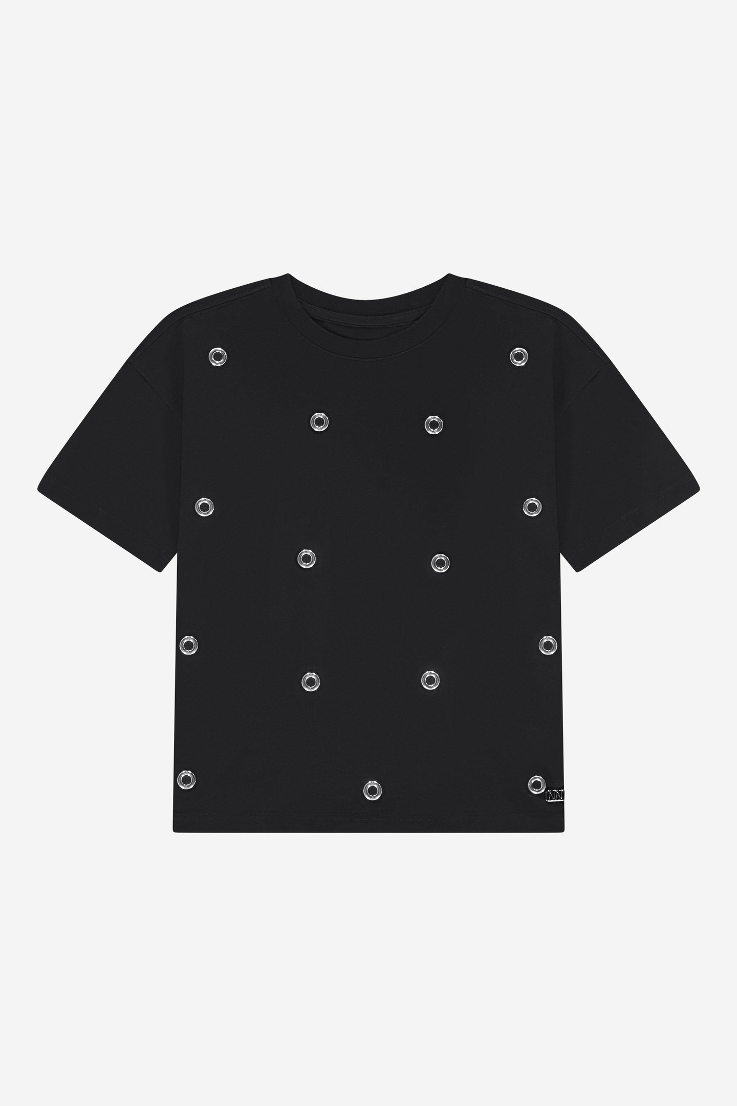 EYELET T-SHIRT BLACK 3
