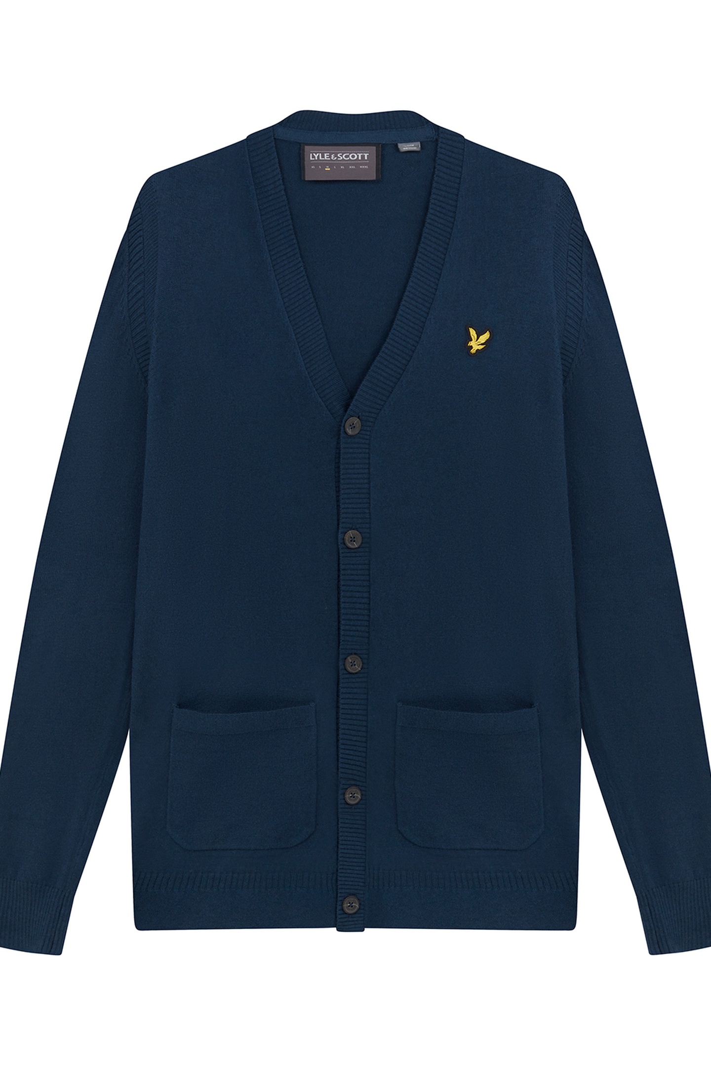GUERNSEY GOLF CARDIGAN LIGHT NAVY 4