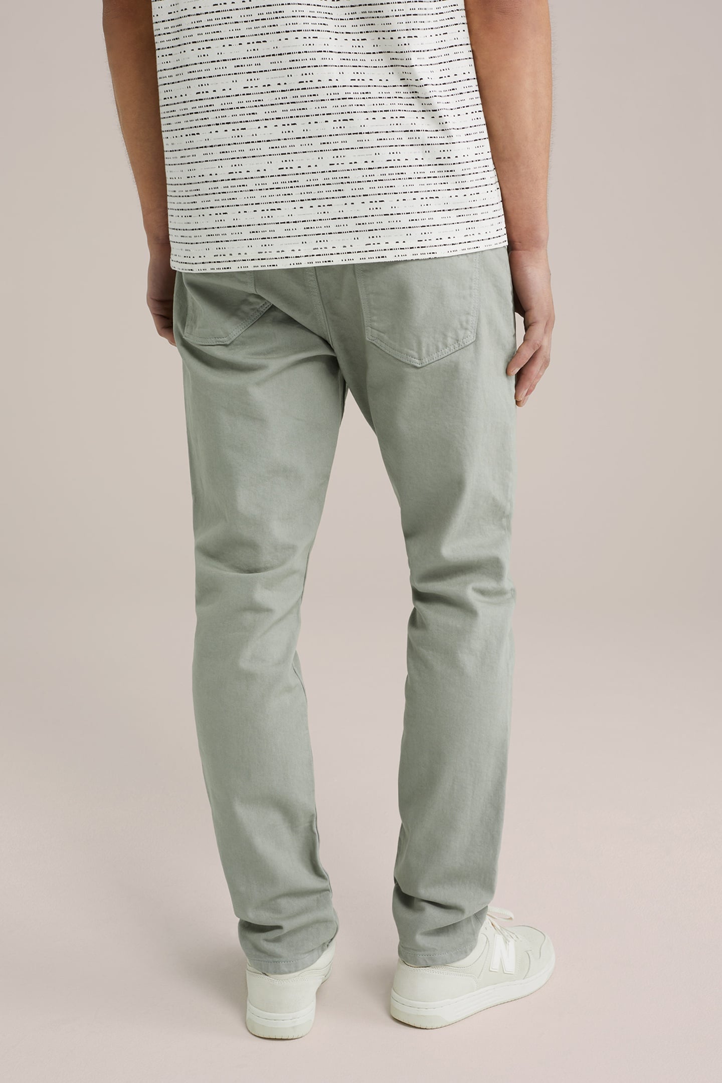5-POCKET MID WAIST PASTEL GREEN 8