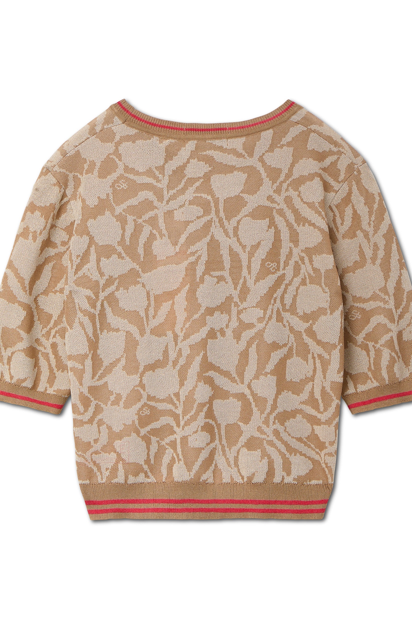 CREW NECK TEE OATMEAL HEATHER TULIPS 5
