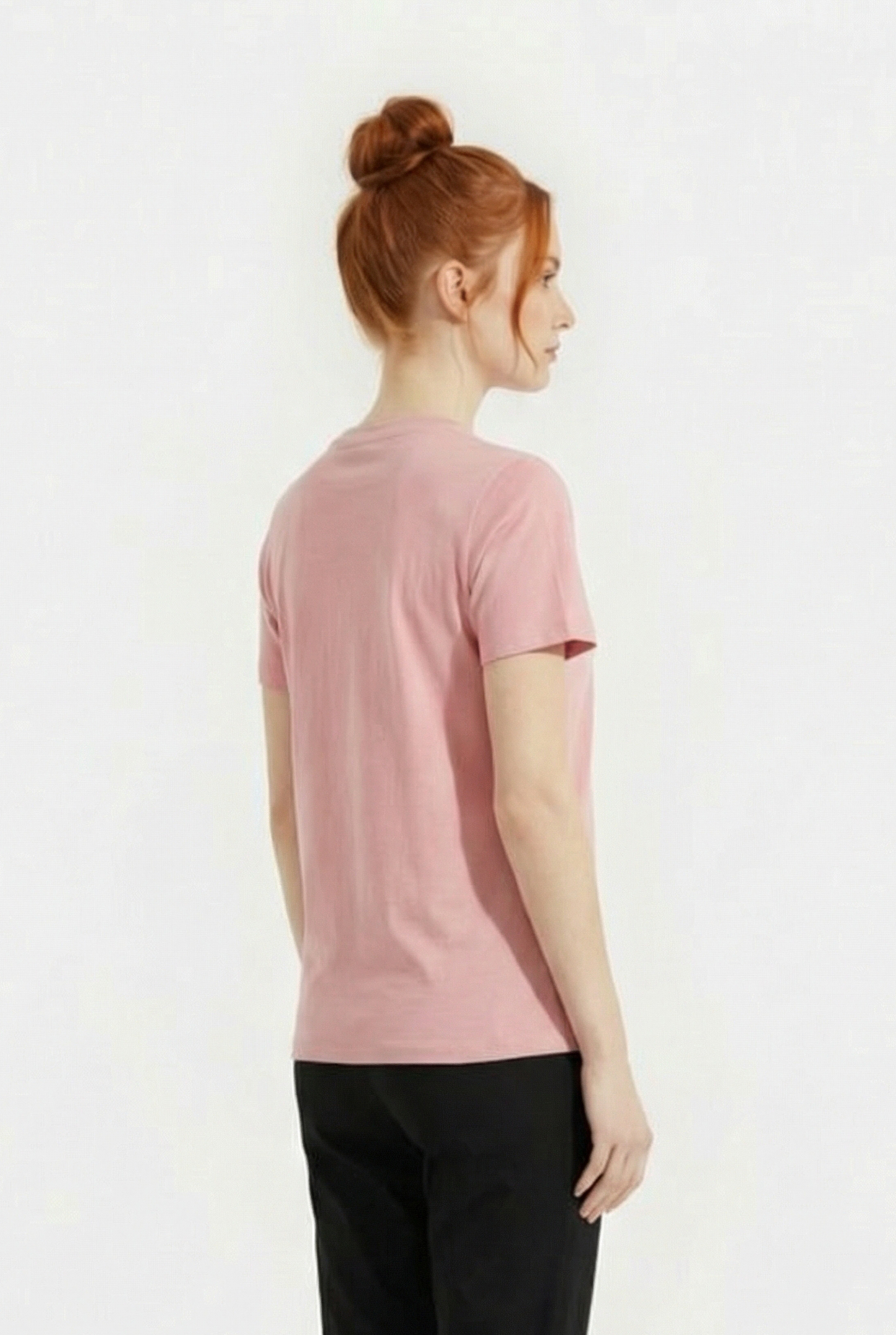 FRENCH CONNECTION TEE WASHED PINK/WHITE 2