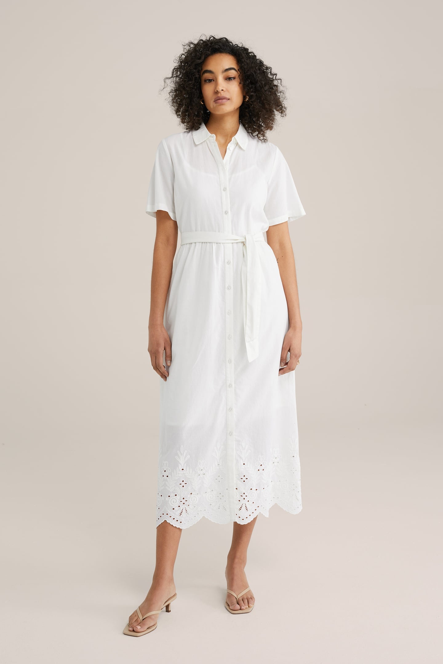 DRESS MID LENGTH WHITE 9