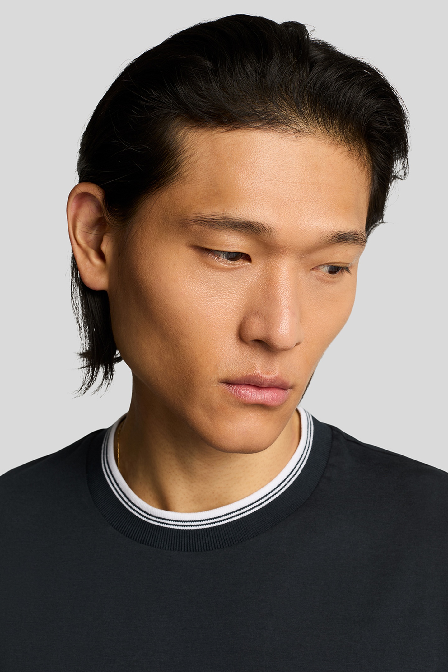 TIPPED SUPERFINE T-SHIRT DARK NAVY 5