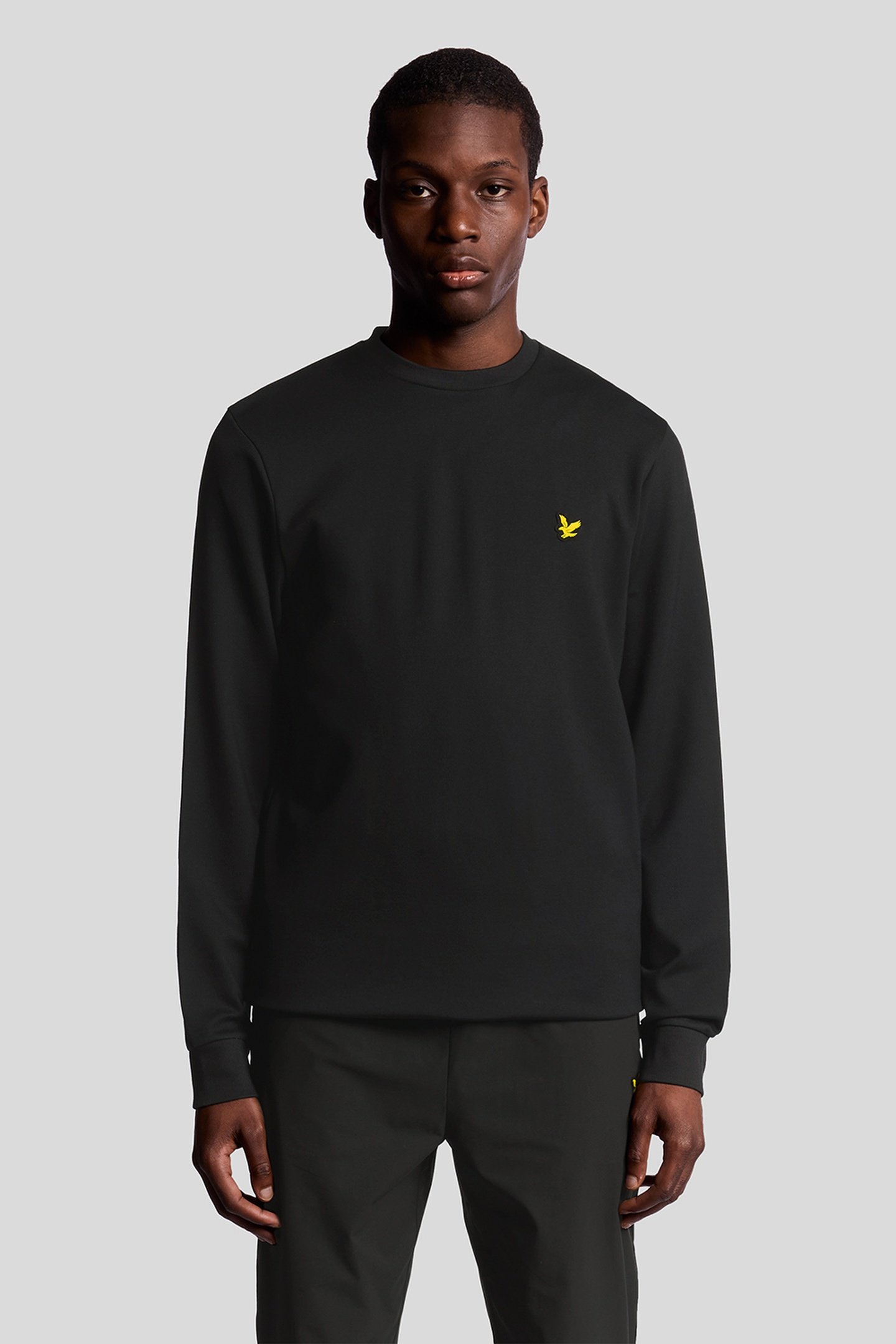CREW NECK FLY FLEECE JET BLACK 1