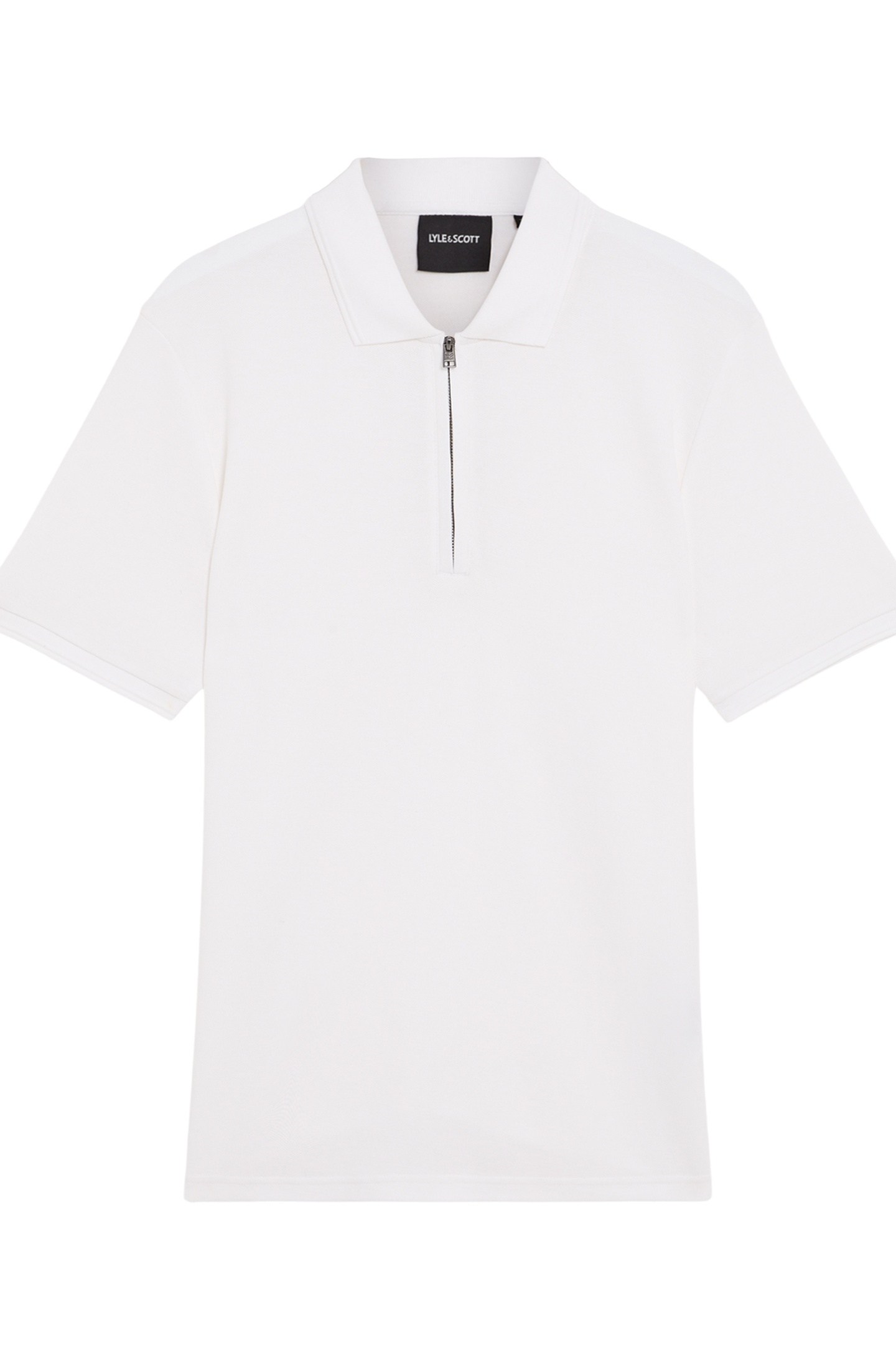OTTOMAN HALF ZIP POLO SHIRT WHITE 4